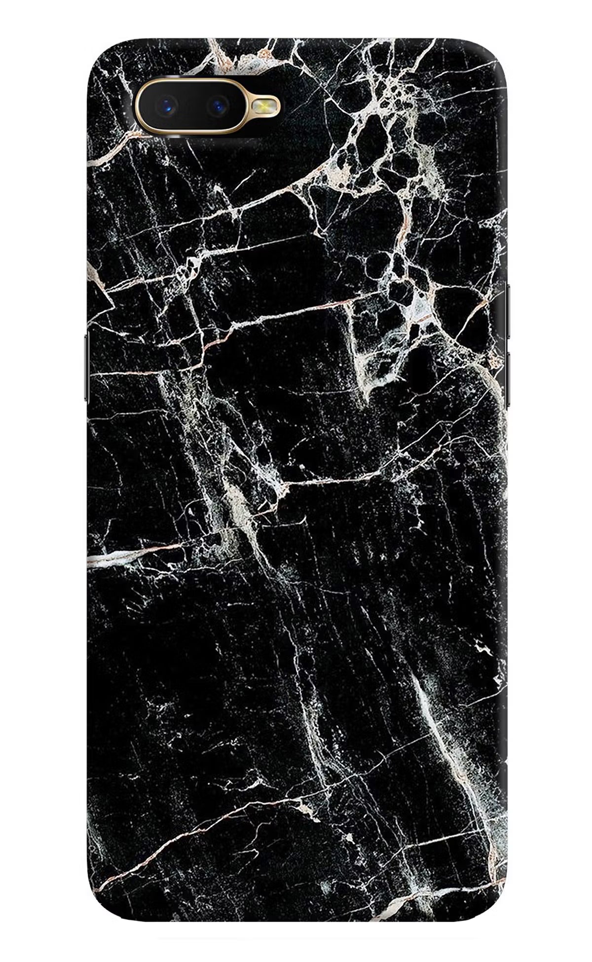 Black Marble Texture Oppo K1 Back Cover - Black Marble Texture Oppo K1 Hard Case Back Cover by Casekaro Black Marble Texture Oppo K1 Hard Case Back Cover by Casekaro