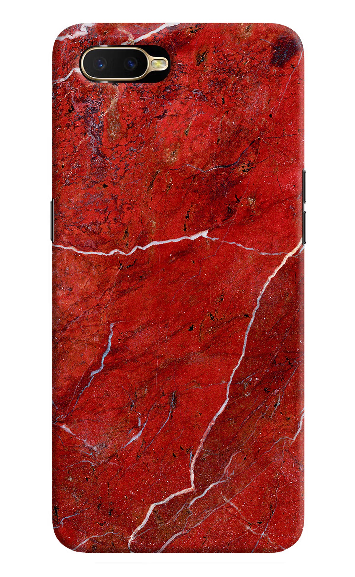 Red Marble Design Oppo K1 Back Cover - Red Marble Design Oppo K1 Hard Case Back Cover by Casekaro Red Marble Design Oppo K1 Hard Case Back Cover by Casekaro