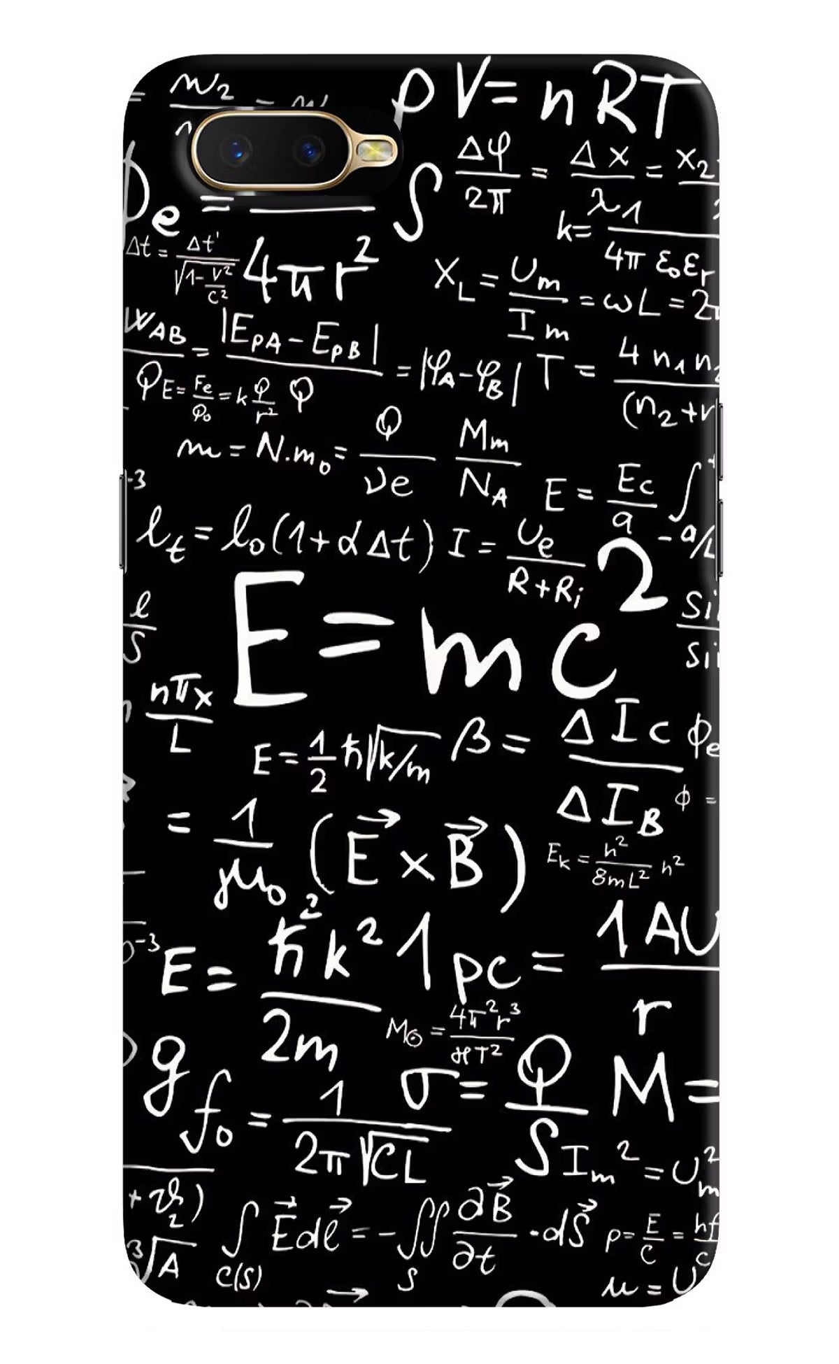 Physics Formula Oppo K1 Back Cover - Physics Formula Oppo K1 Hard Case Back Cover by Casekaro Physics Formula Oppo K1 Hard Case Back Cover by Casekaro