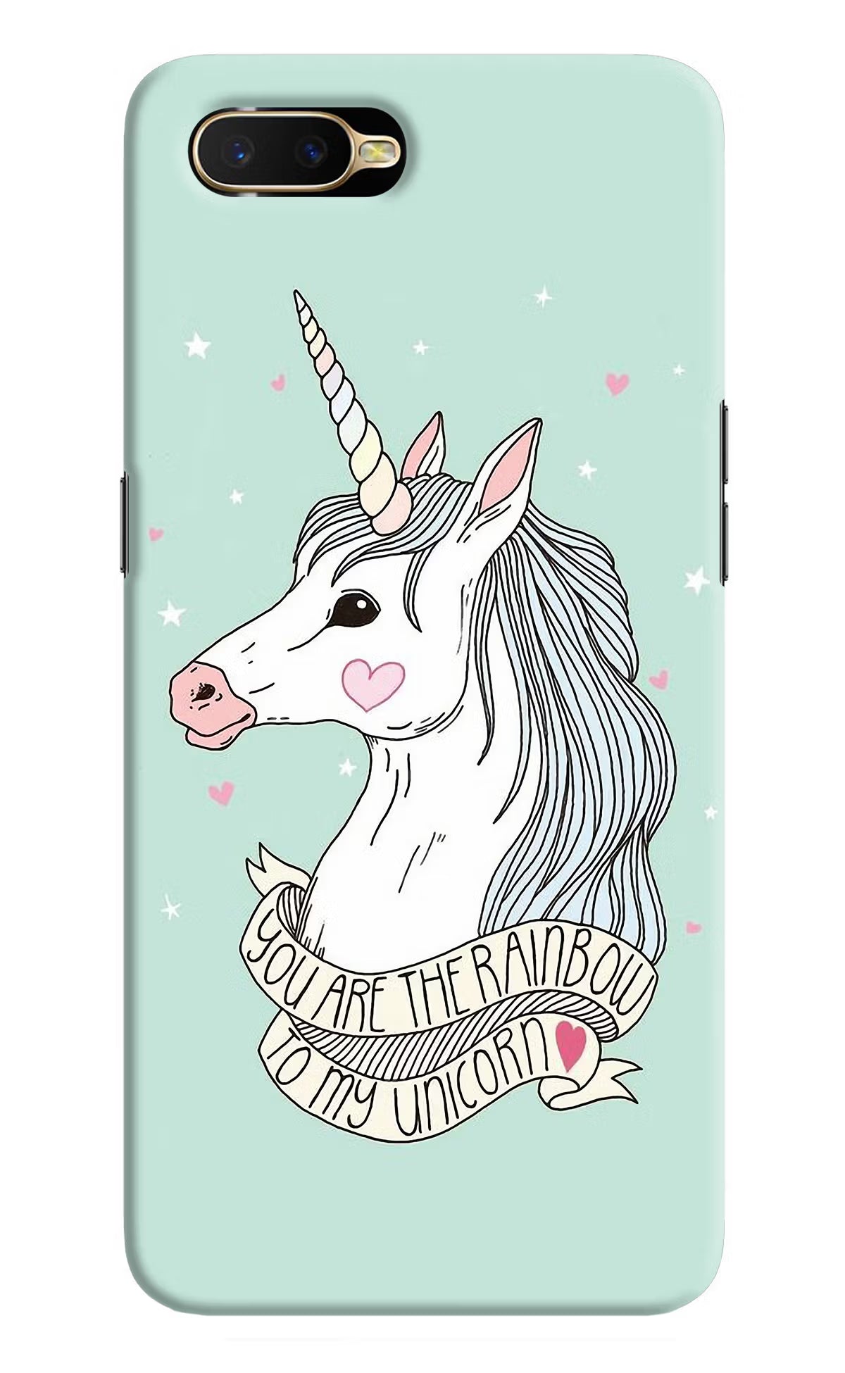Unicorn Wallpaper Oppo K1 Back Cover - Unicorn Wallpaper Oppo K1 Hard Case Back Cover by Casekaro Unicorn Wallpaper Oppo K1 Hard Case Back Cover by Casekaro