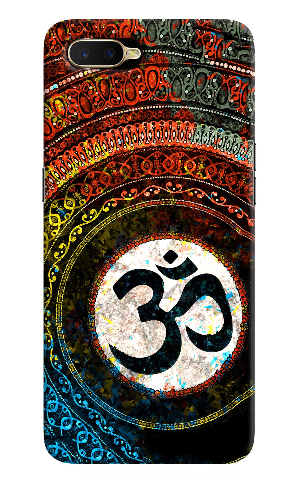Om Cultural Oppo K1 Back Cover - Om Cultural Oppo K1 Hard Case Back Cover by Casekaro Om Cultural Oppo K1 Hard Case Back Cover by Casekaro