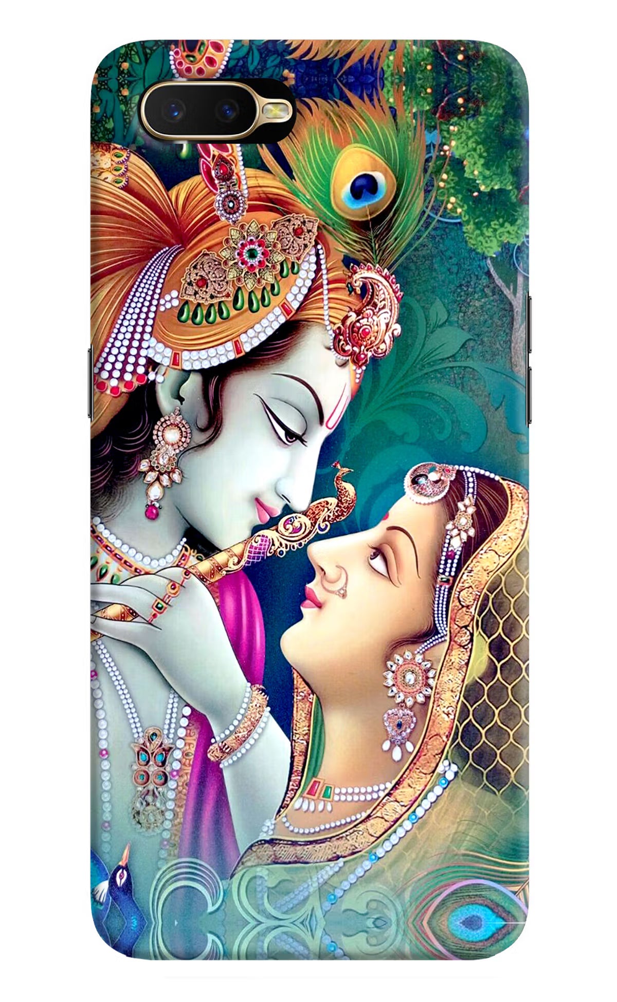 Lord Radha Krishna Oppo K1 Back Cover - Lord Radha Krishna Oppo K1 Hard Case Back Cover by Casekaro Lord Radha Krishna Oppo K1 Hard Case Back Cover by Casekaro