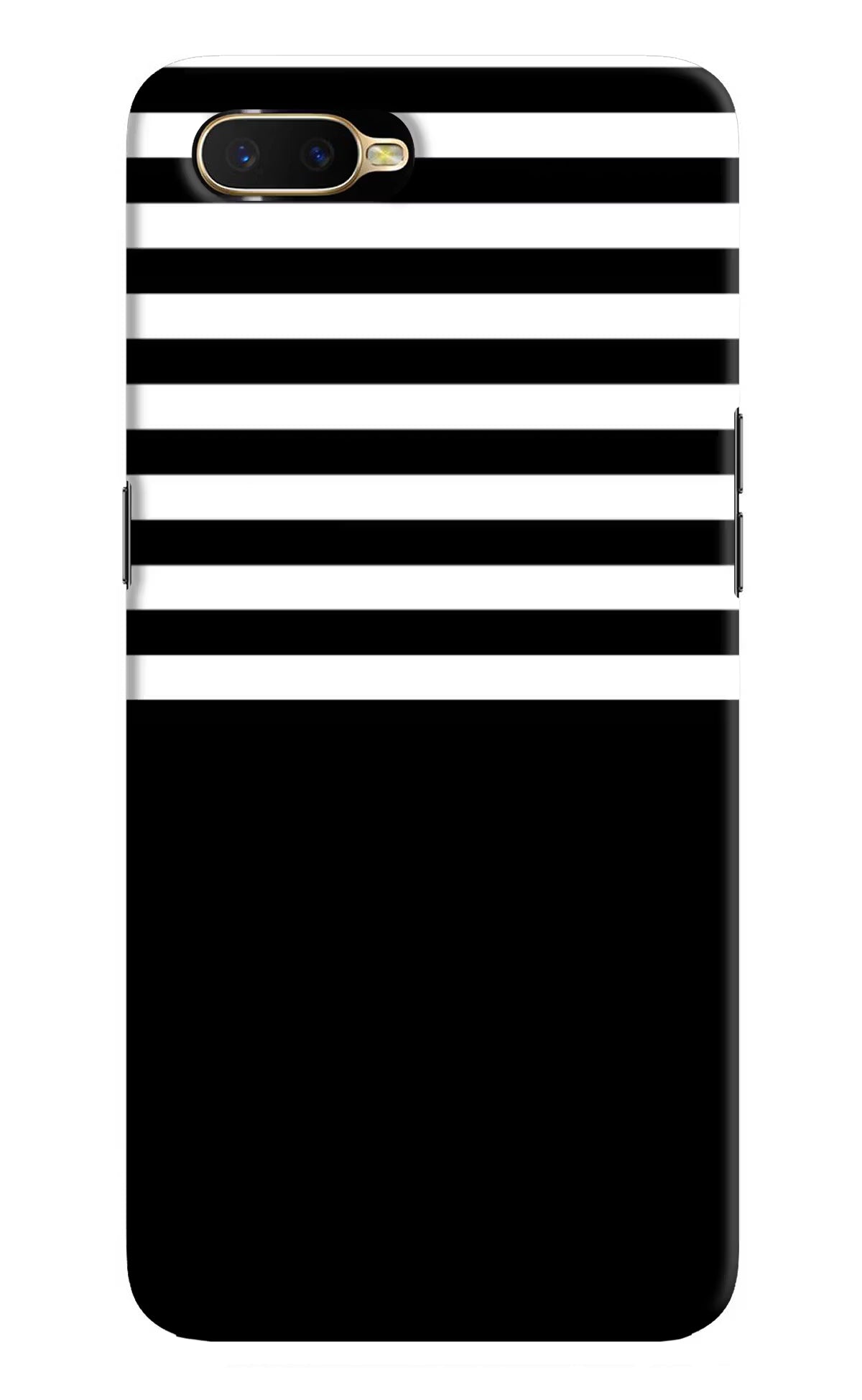 Black and White Print Oppo K1 Back Cover - Black and White Print Oppo K1 Hard Case Back Cover by Casekaro Black and White Print Oppo K1 Hard Case Back Cover by Casekaro