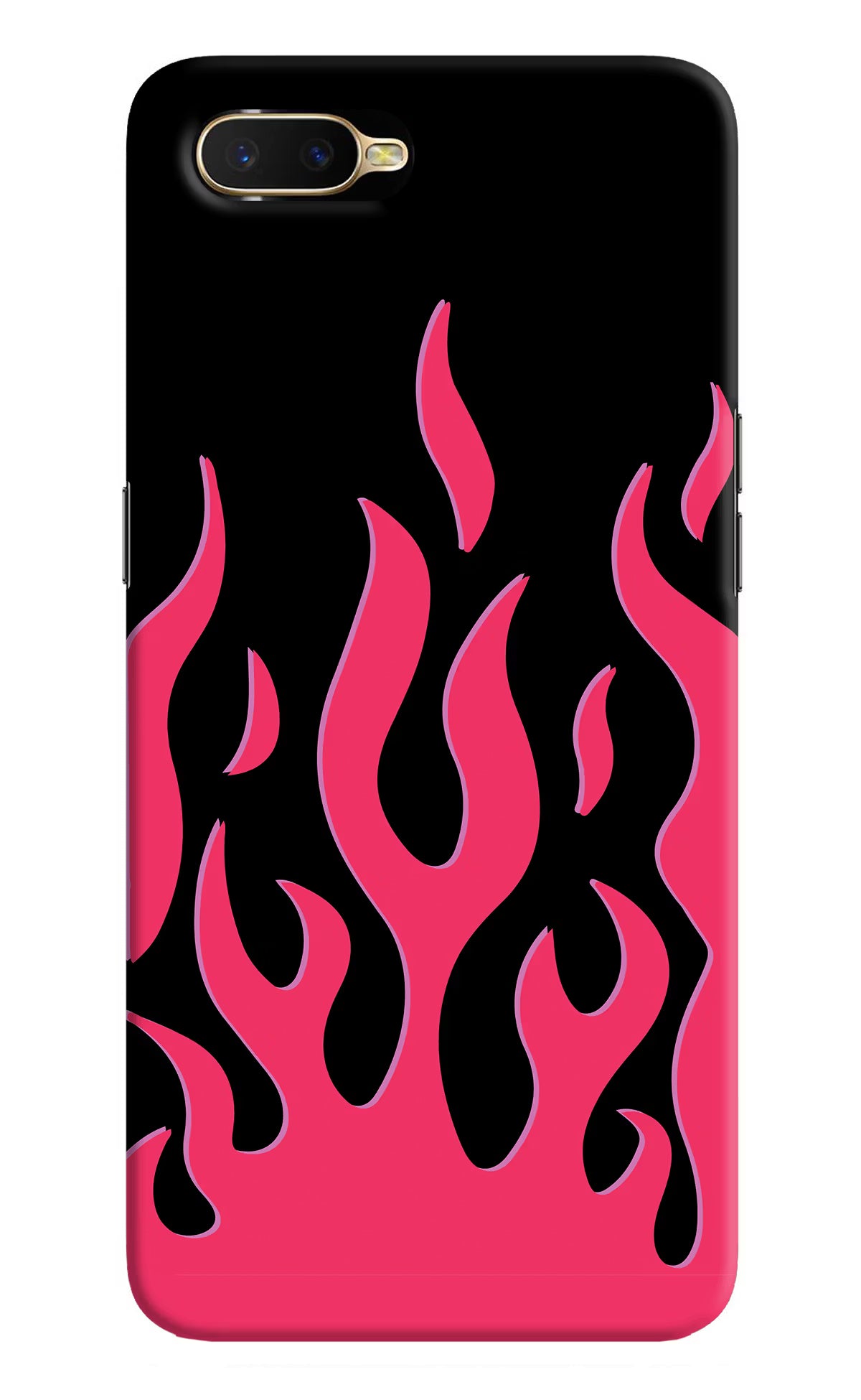 Fire Flames Oppo K1 Back Cover - Fire Flames Oppo K1 Hard Case Back Cover by Casekaro Fire Flames Oppo K1 Hard Case Back Cover by Casekaro