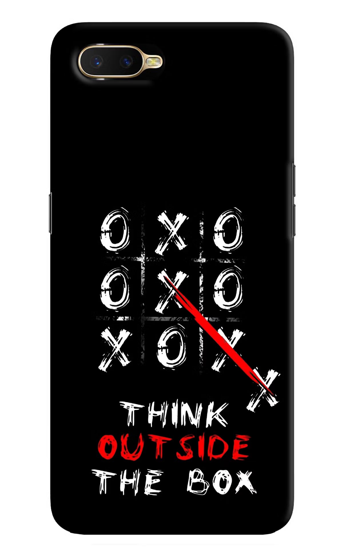 Think out of the BOX Oppo K1 Back Cover - Think out of the BOX Oppo K1 Hard Case Back Cover by Casekaro Think out of the BOX Oppo K1 Hard Case Back Cover by Casekaro