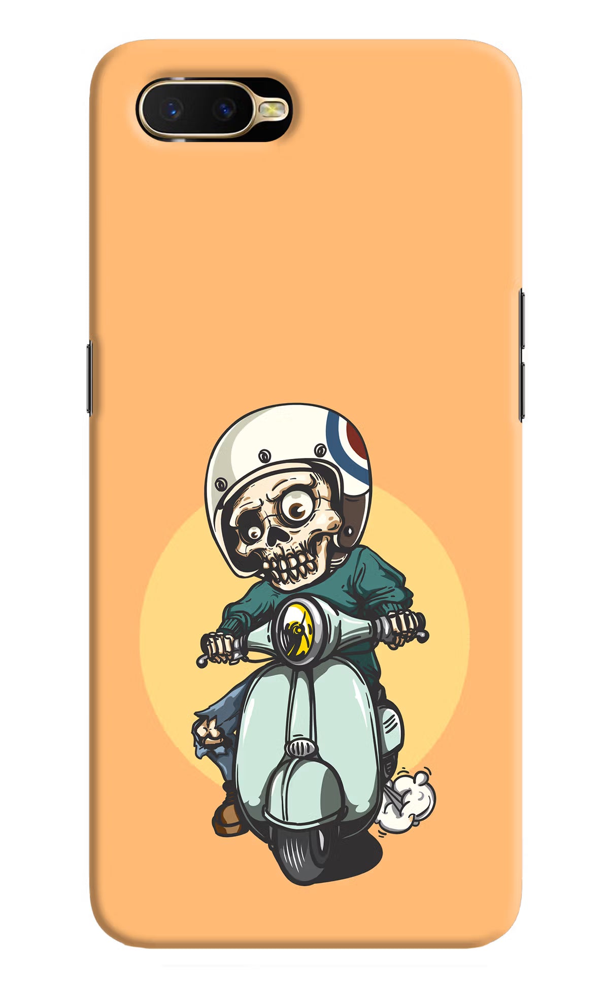Undead Biker Oppo K1 Back Cover - Undead Biker Oppo K1 Hard Case Back Cover by Casekaro Undead Biker Oppo K1 Hard Case Back Cover by Casekaro