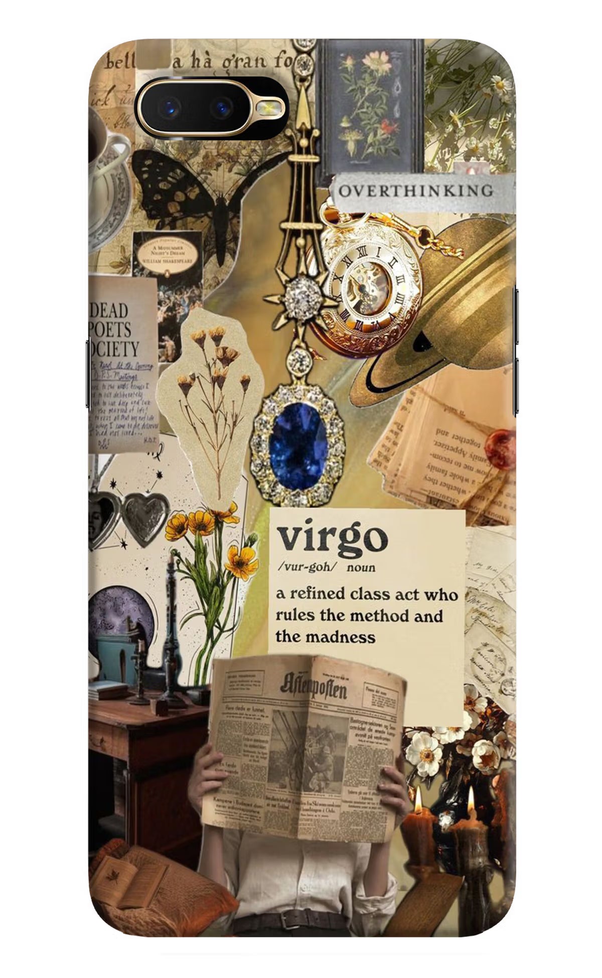 Virgo Zodiac Oppo K1 Back Cover - Virgo Zodiac Oppo K1 Hard Case Back Cover by Casekaro Virgo Zodiac Oppo K1 Hard Case Back Cover by Casekaro