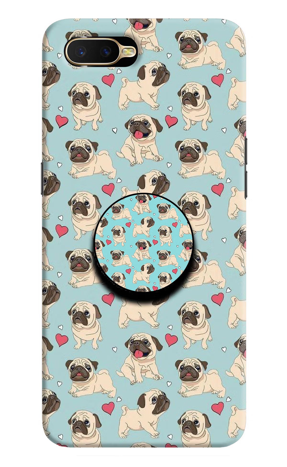 Pug Dog Oppo K1 Pop Case - Pug Dog Oppo K1 Pop Case by Casekaro Pug Dog Oppo K1 Pop Case by Casekaro