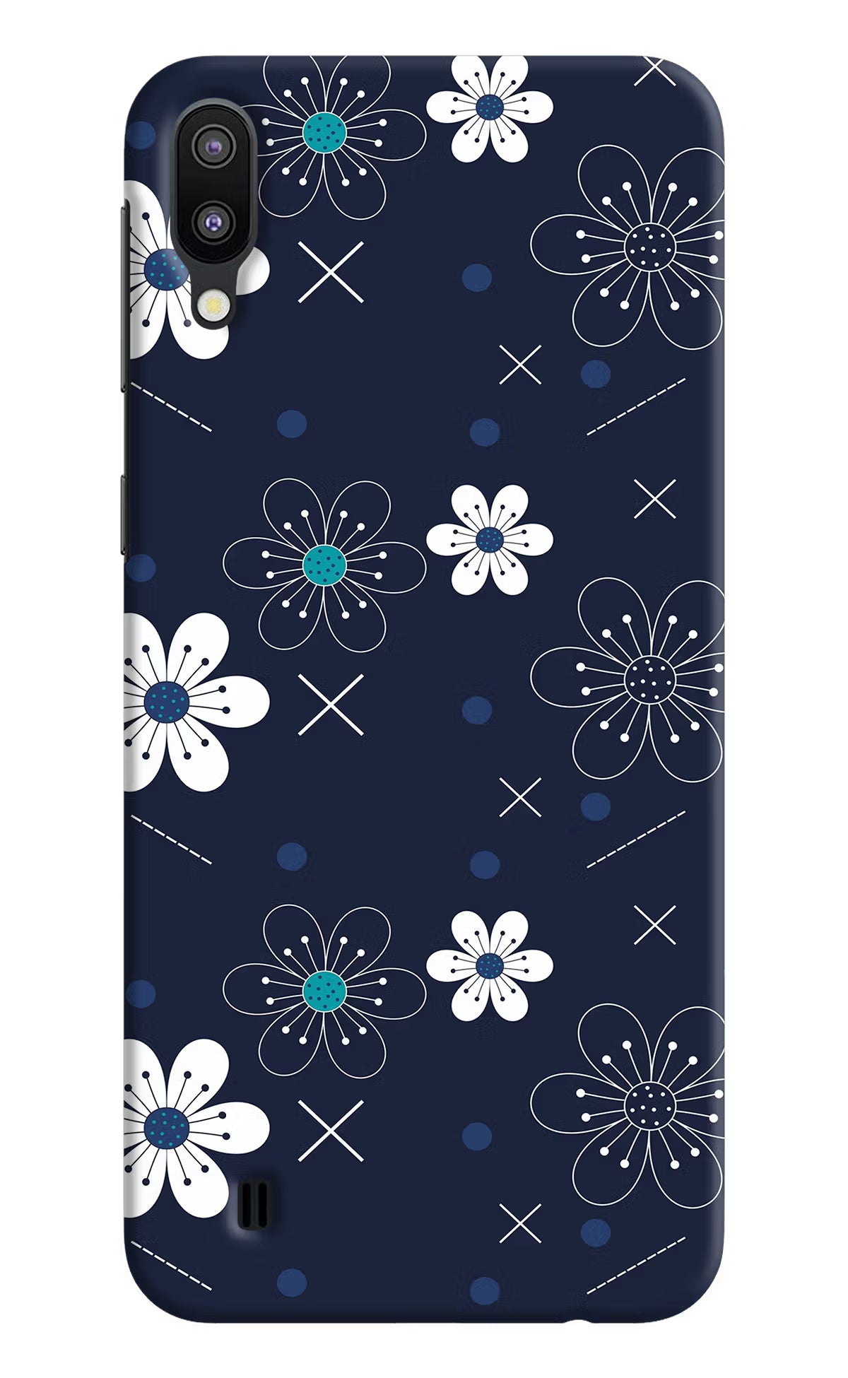 Flowers Samsung M10 Back Cover - Flowers Samsung M10 Hard Case Back Cover by Casekaro Flowers Samsung M10 Hard Case Back Cover by Casekaro