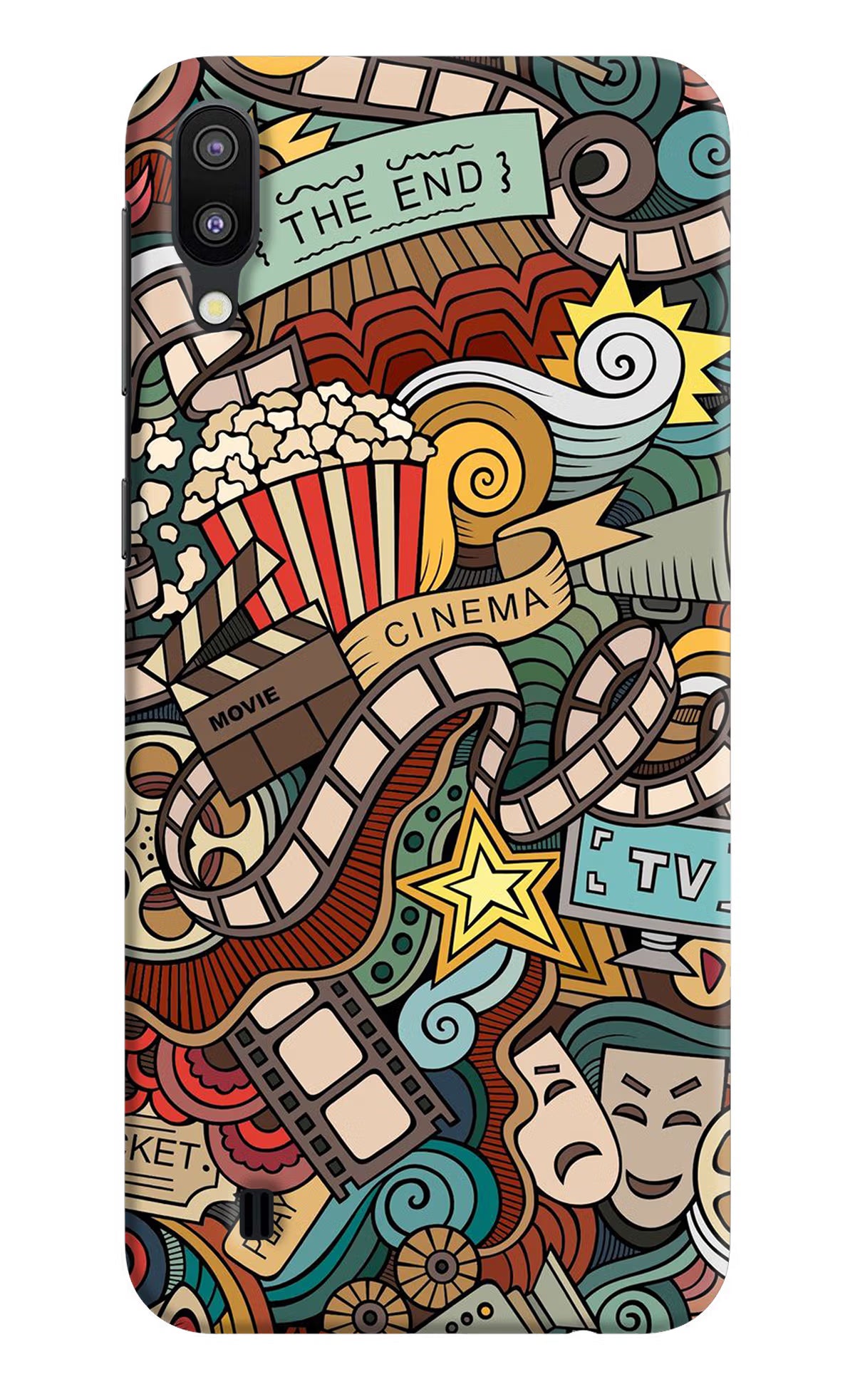 Cinema Abstract Samsung M10 Back Cover - Cinema Abstract Samsung M10 Hard Case Back Cover by Casekaro Cinema Abstract Samsung M10 Hard Case Back Cover by Casekaro