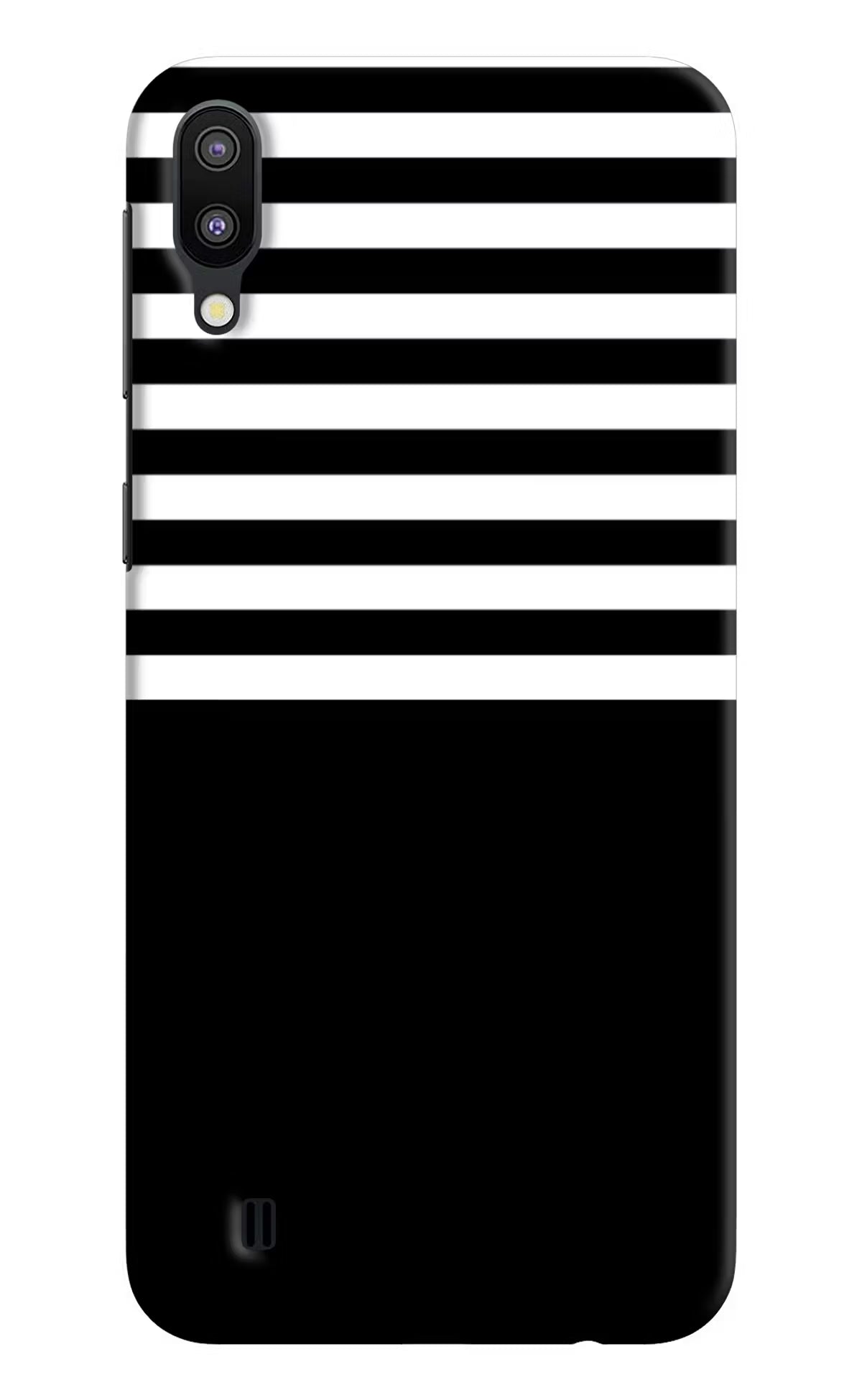Black and White Print Samsung M10 Back Cover - Black and White Print Samsung M10 Hard Case Back Cover by Casekaro Black and White Print Samsung M10 Hard Case Back Cover by Casekaro