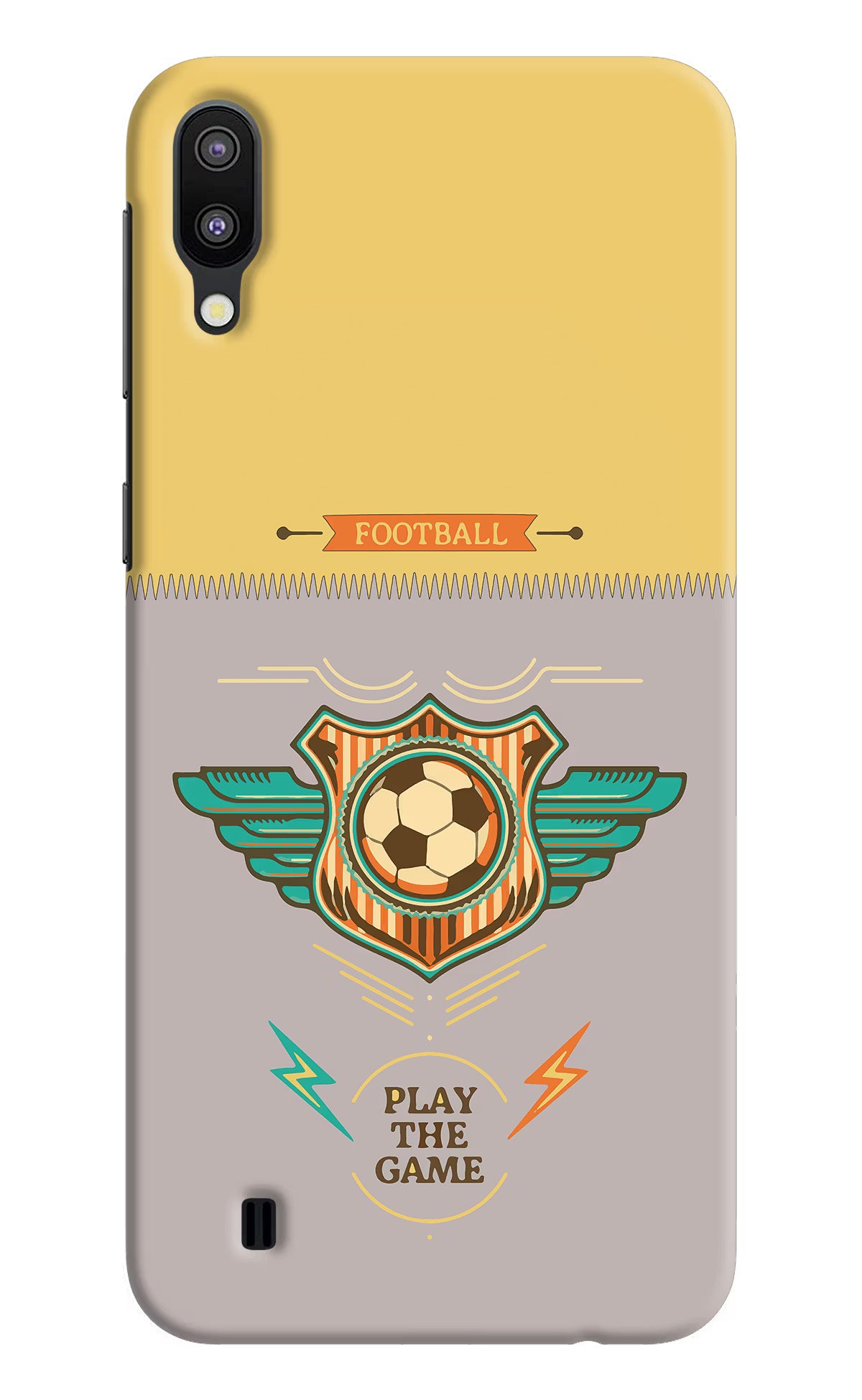 Football Samsung M10 Back Cover - Football Samsung M10 Hard Case Back Cover by Casekaro Football Samsung M10 Hard Case Back Cover by Casekaro