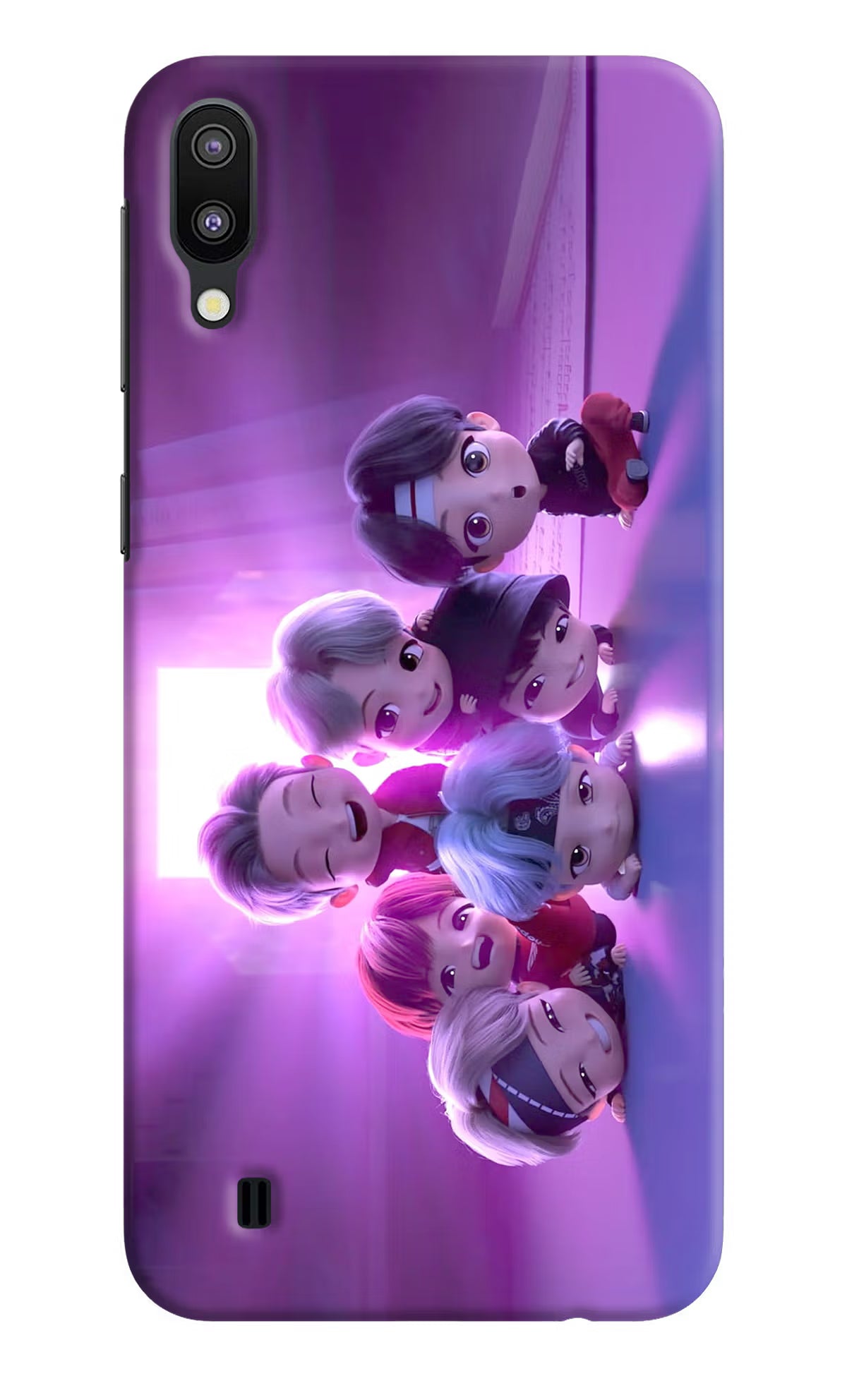 BTS Chibi Samsung M10 Back Cover - BTS Chibi Samsung M10 Hard Case Back Cover by Casekaro BTS Chibi Samsung M10 Hard Case Back Cover by Casekaro