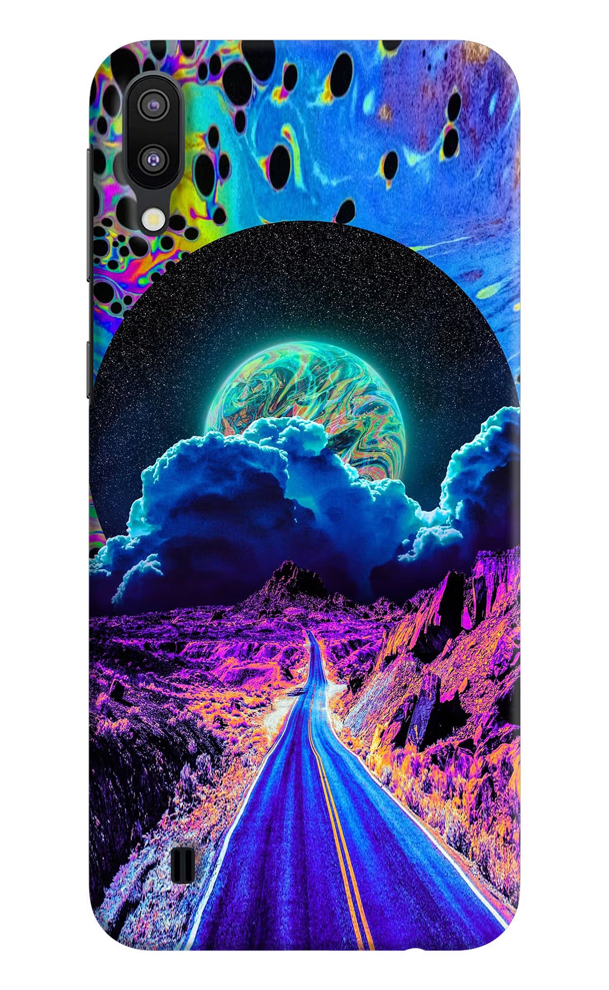 Psychedelic Painting Samsung M10 Back Cover - Psychedelic Painting Samsung M10 Hard Case Back Cover by Casekaro Psychedelic Painting Samsung M10 Hard Case Back Cover by Casekaro