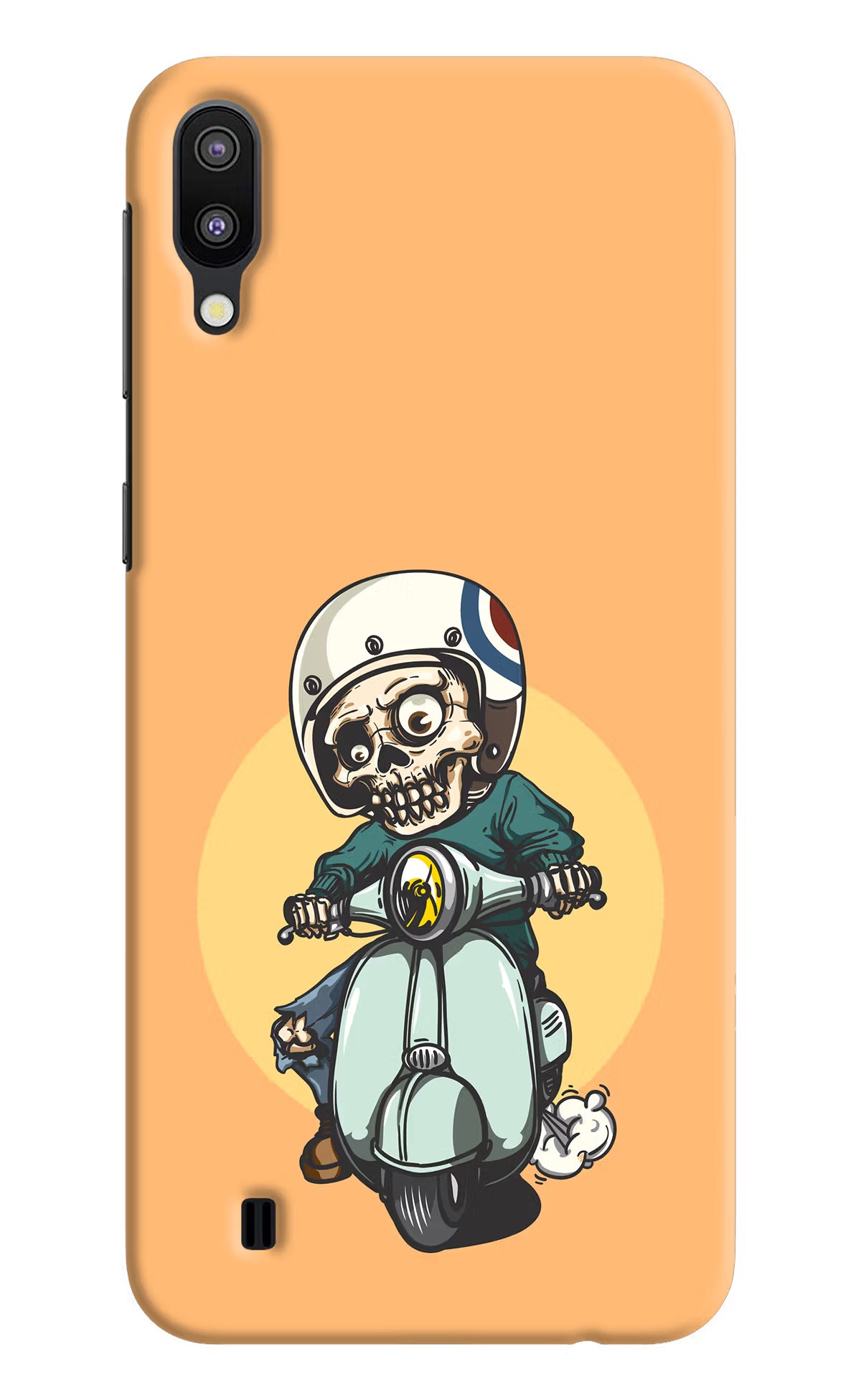 Undead Biker Samsung M10 Back Cover - Undead Biker Samsung M10 Hard Case Back Cover by Casekaro Undead Biker Samsung M10 Hard Case Back Cover by Casekaro