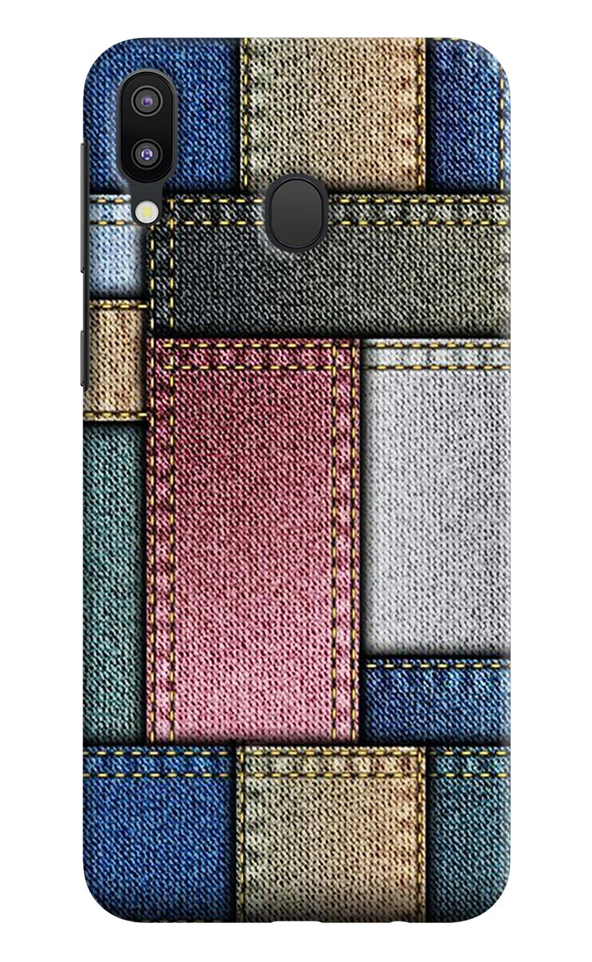 Multicolor Jeans Samsung M20 Back Cover - Multicolor Jeans Samsung M20 Hard Case Back Cover by Casekaro Multicolor Jeans Samsung M20 Hard Case Back Cover by Casekaro