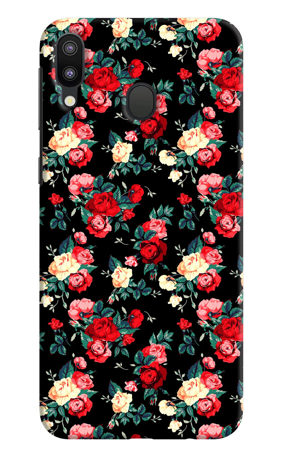 Rose Pattern Samsung M20 Back Cover - Rose Pattern Samsung M20 Hard Case Back Cover by Casekaro Rose Pattern Samsung M20 Hard Case Back Cover by Casekaro