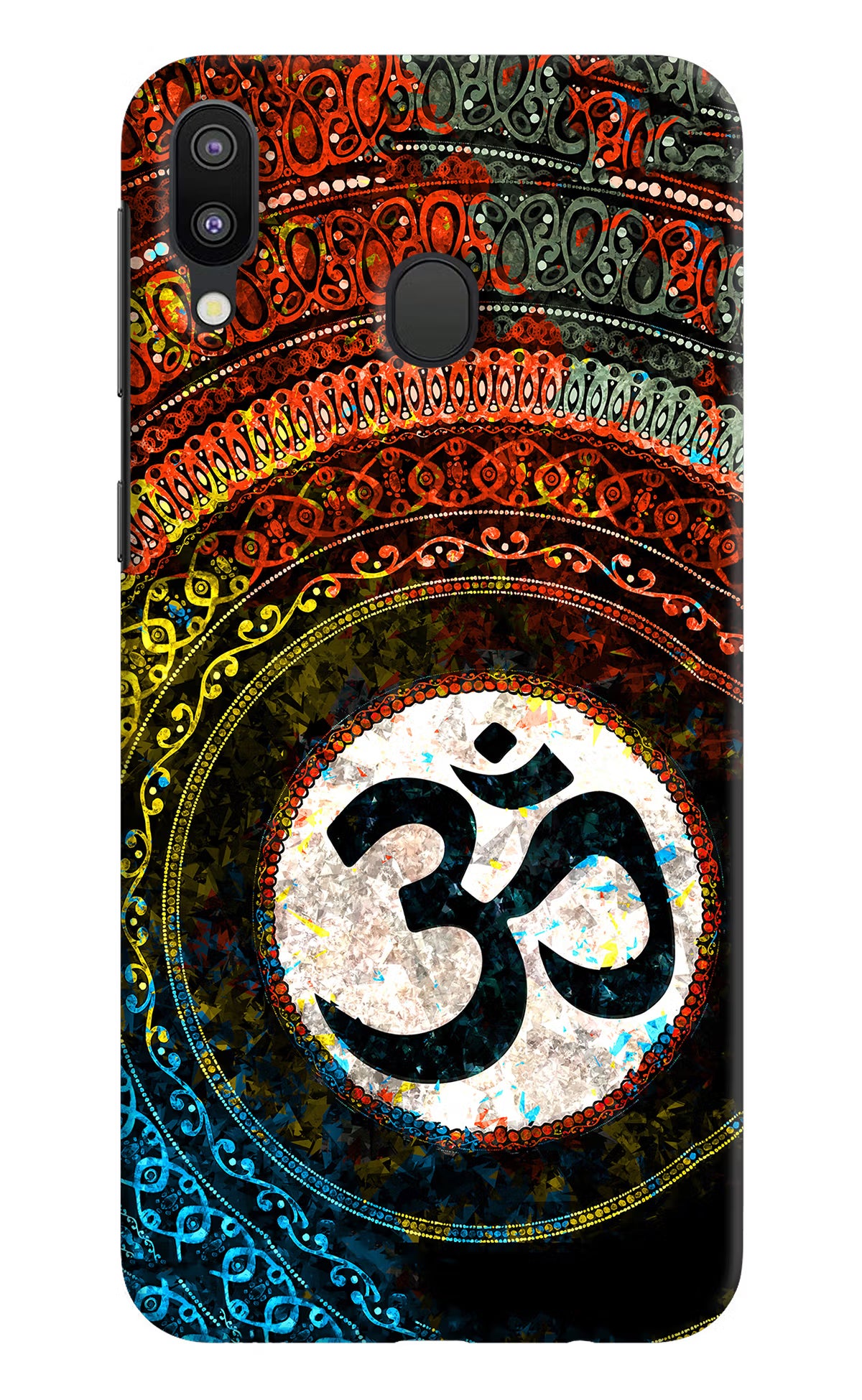Om Cultural Samsung M20 Back Cover - Om Cultural Samsung M20 Hard Case Back Cover by Casekaro Om Cultural Samsung M20 Hard Case Back Cover by Casekaro
