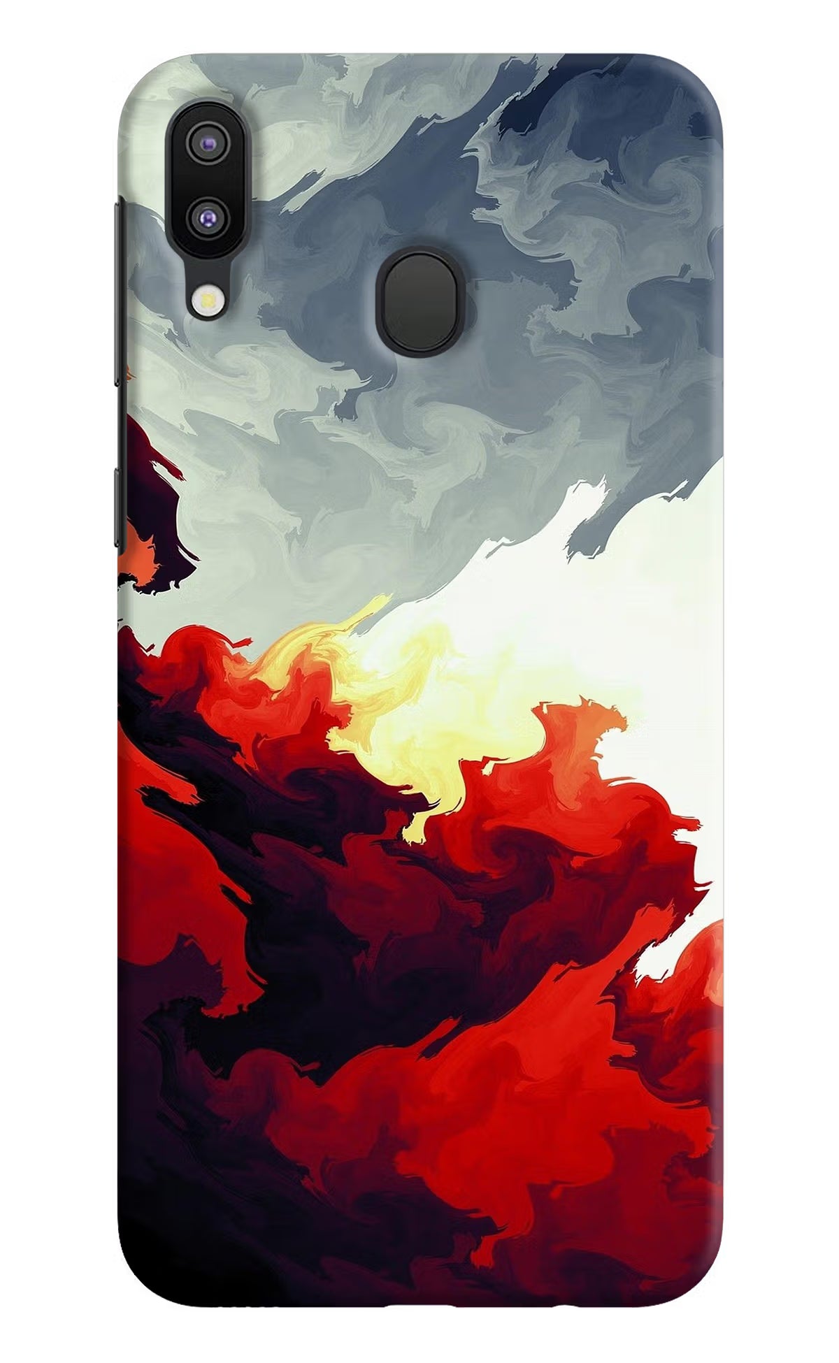 Fire Cloud Samsung M20 Back Cover - Fire Cloud Samsung M20 Hard Case Back Cover by Casekaro Fire Cloud Samsung M20 Hard Case Back Cover by Casekaro