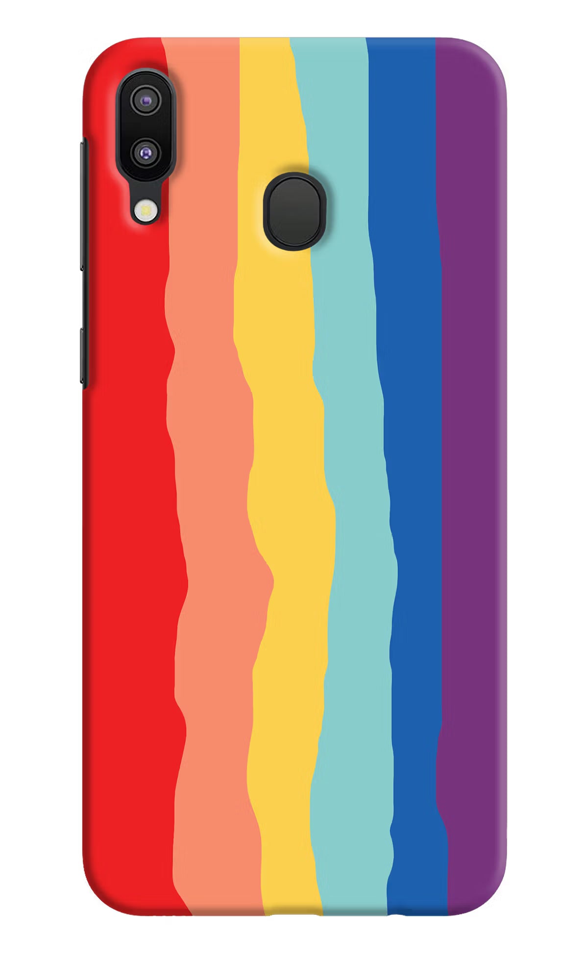 Rainbow Samsung M20 Back Cover - Rainbow Samsung M20 Hard Case Back Cover by Casekaro Rainbow Samsung M20 Hard Case Back Cover by Casekaro