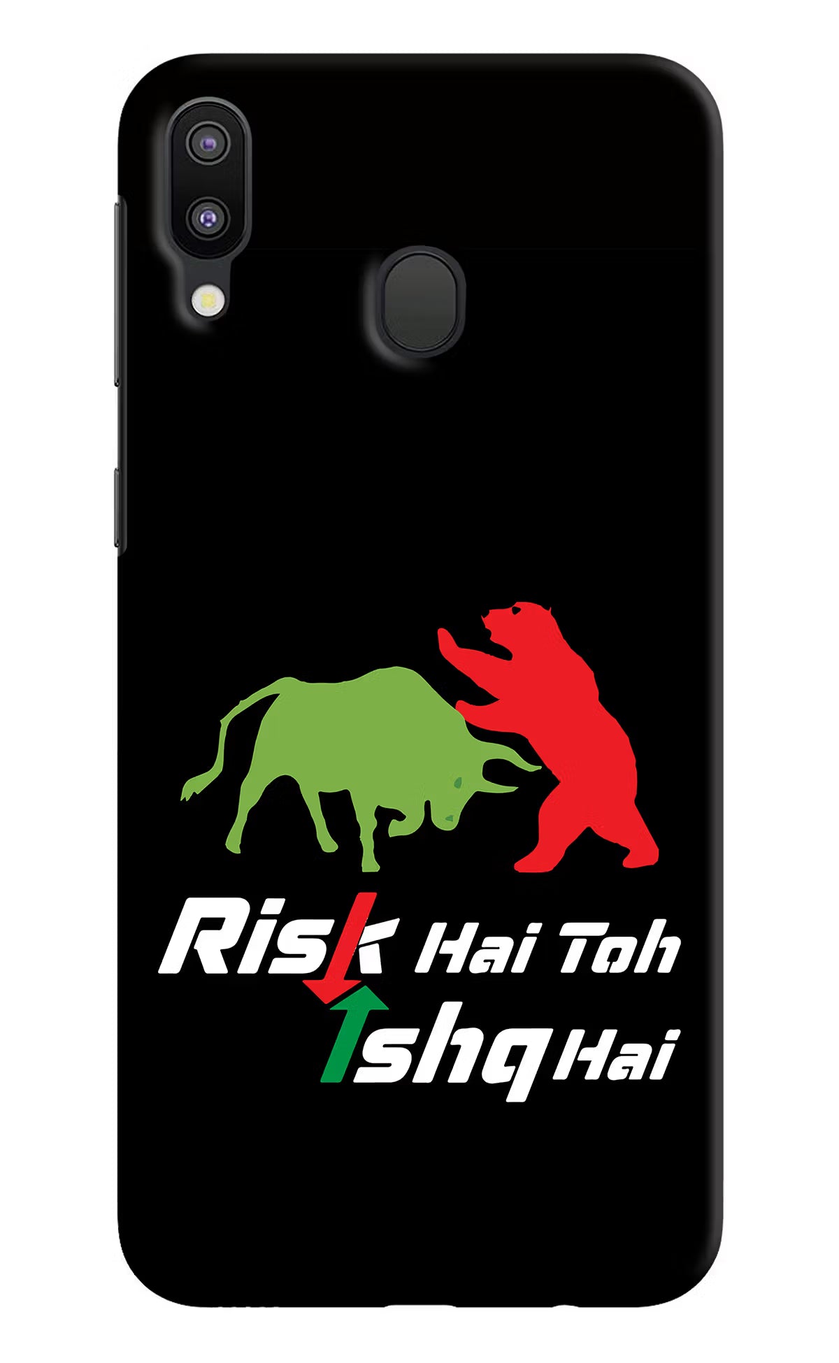 Risk Hai Toh Ishq Hai Samsung M20 Back Cover - Risk Hai Toh Ishq Hai Samsung M20 Hard Case Back Cover by Casekaro Risk Hai Toh Ishq Hai Samsung M20 Hard Case Back Cover by Casekaro