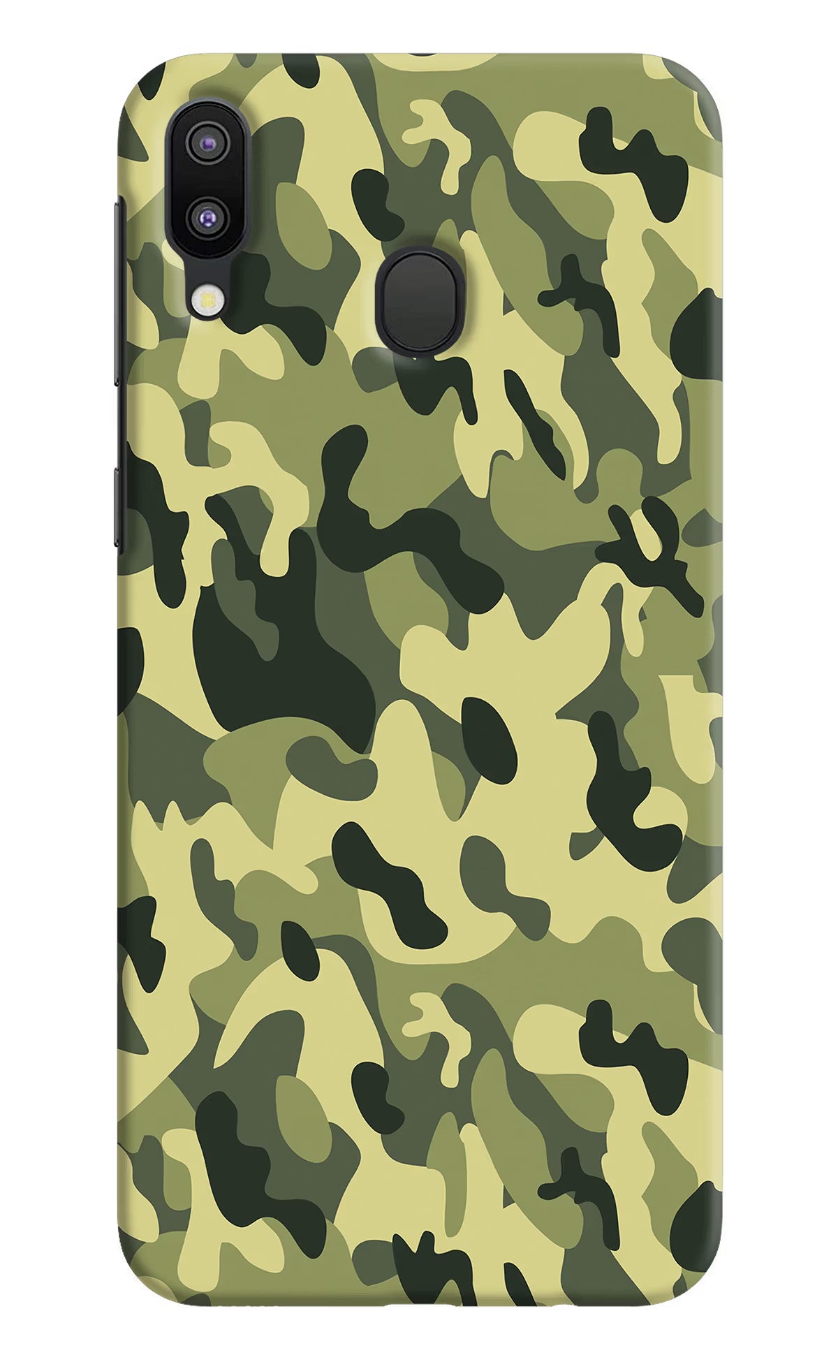 Camouflage Samsung M20 Back Cover - Camouflage Samsung M20 Hard Case Back Cover by Casekaro Camouflage Samsung M20 Hard Case Back Cover by Casekaro