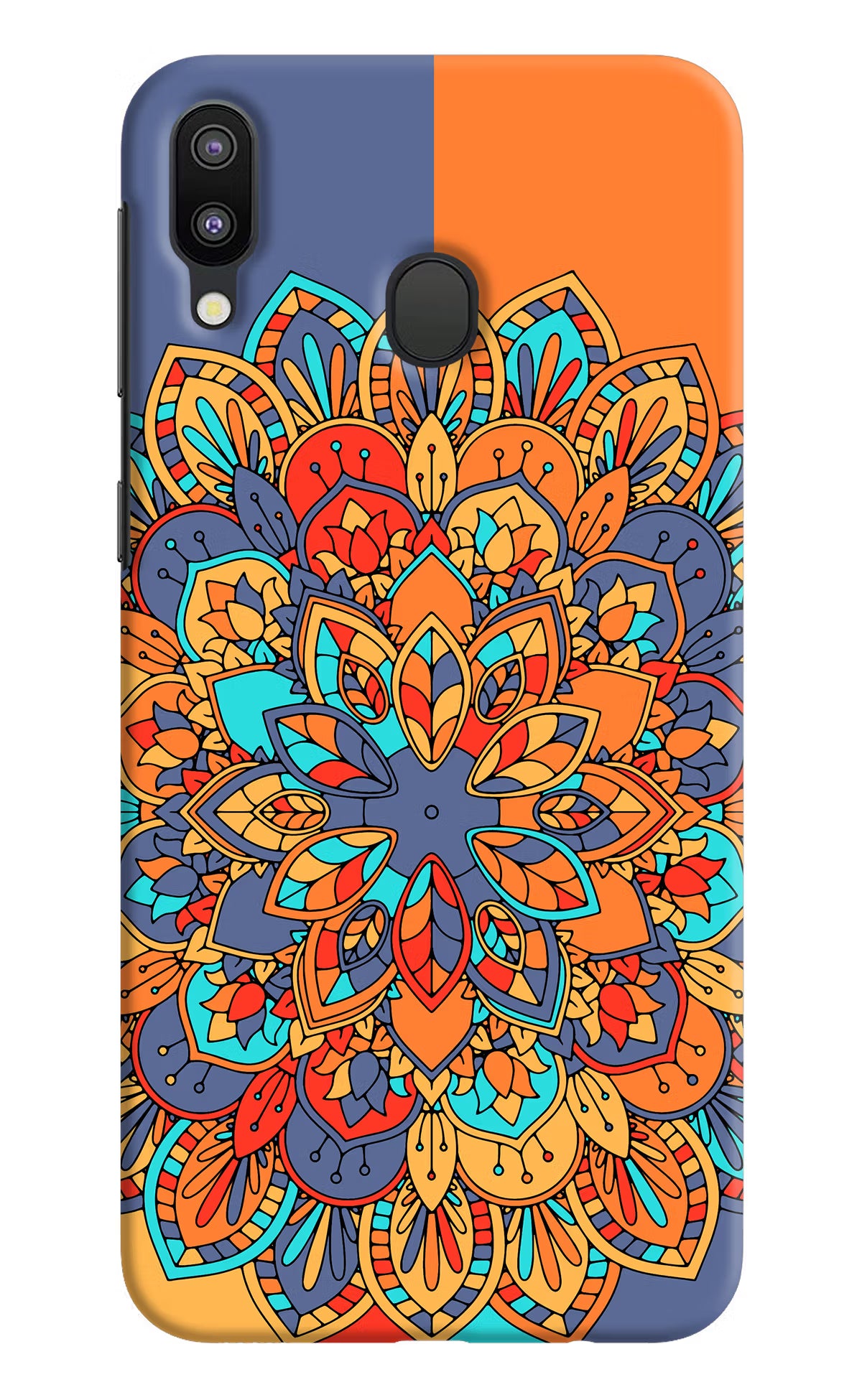 Color Mandala Samsung M20 Back Cover - Color Mandala Samsung M20 Hard Case Back Cover by Casekaro Color Mandala Samsung M20 Hard Case Back Cover by Casekaro