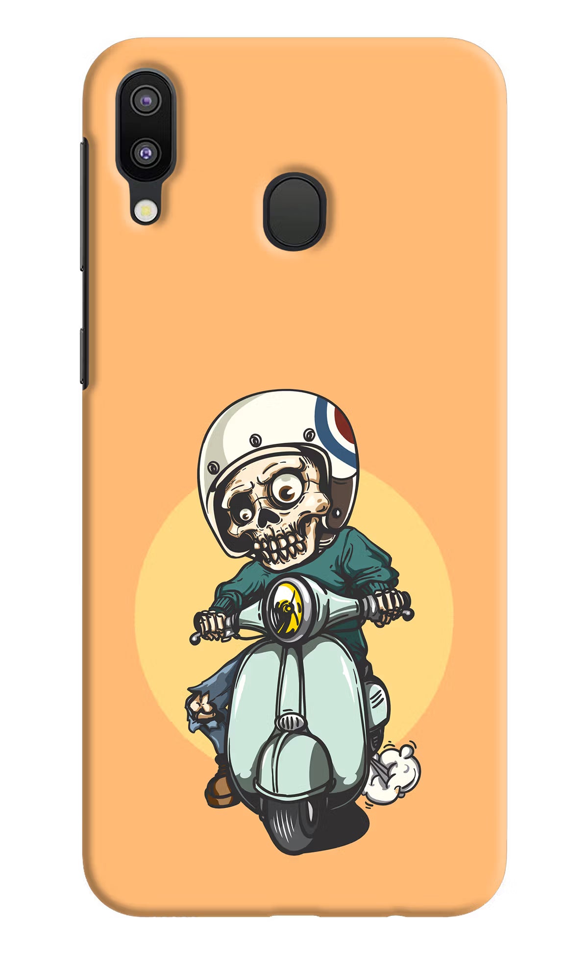 Undead Biker Samsung M20 Back Cover - Undead Biker Samsung M20 Hard Case Back Cover by Casekaro Undead Biker Samsung M20 Hard Case Back Cover by Casekaro