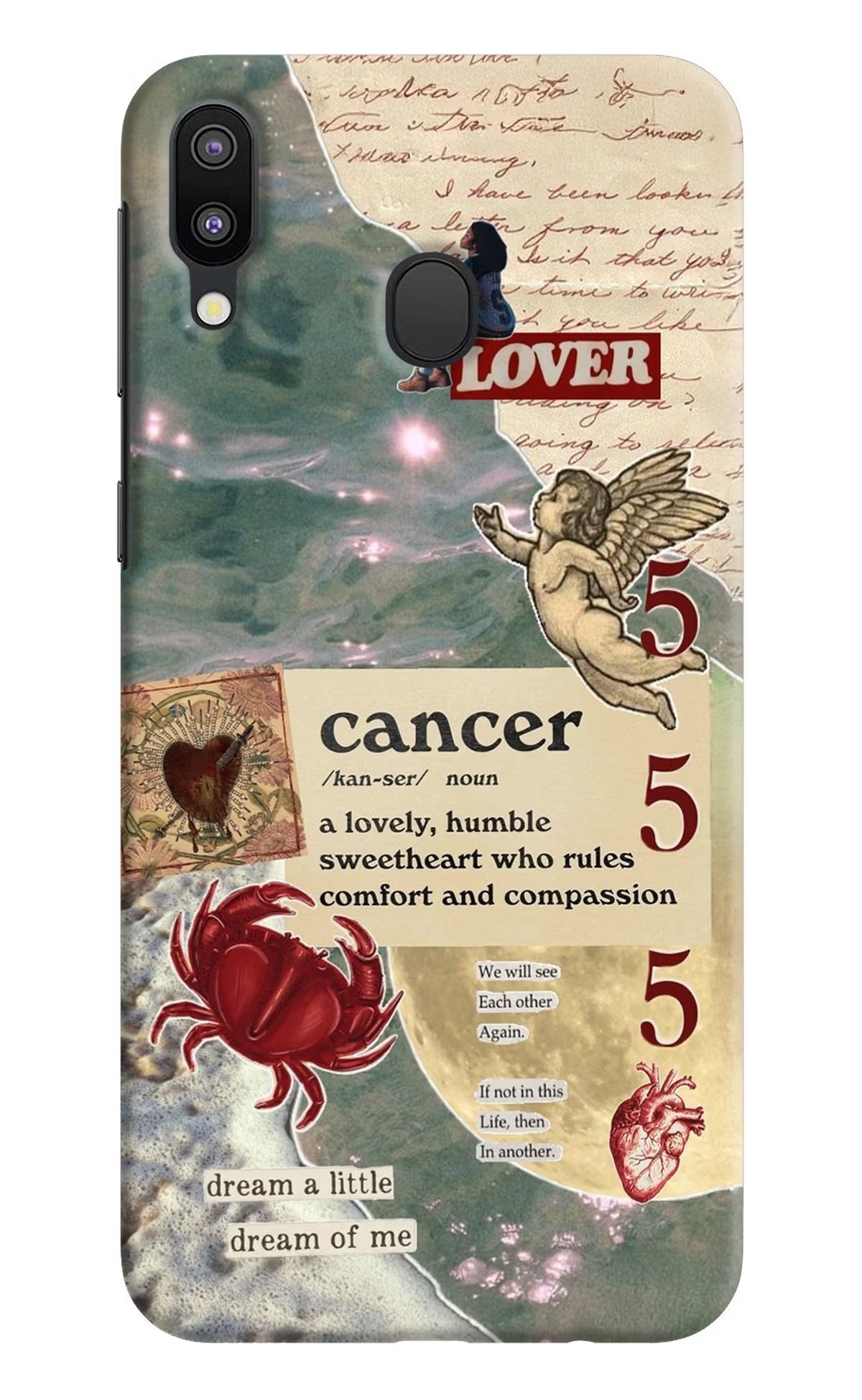 Cancer Zodiac Samsung M20 Back Cover - Cancer Zodiac Samsung M20 Hard Case Back Cover by Casekaro Cancer Zodiac Samsung M20 Hard Case Back Cover by Casekaro