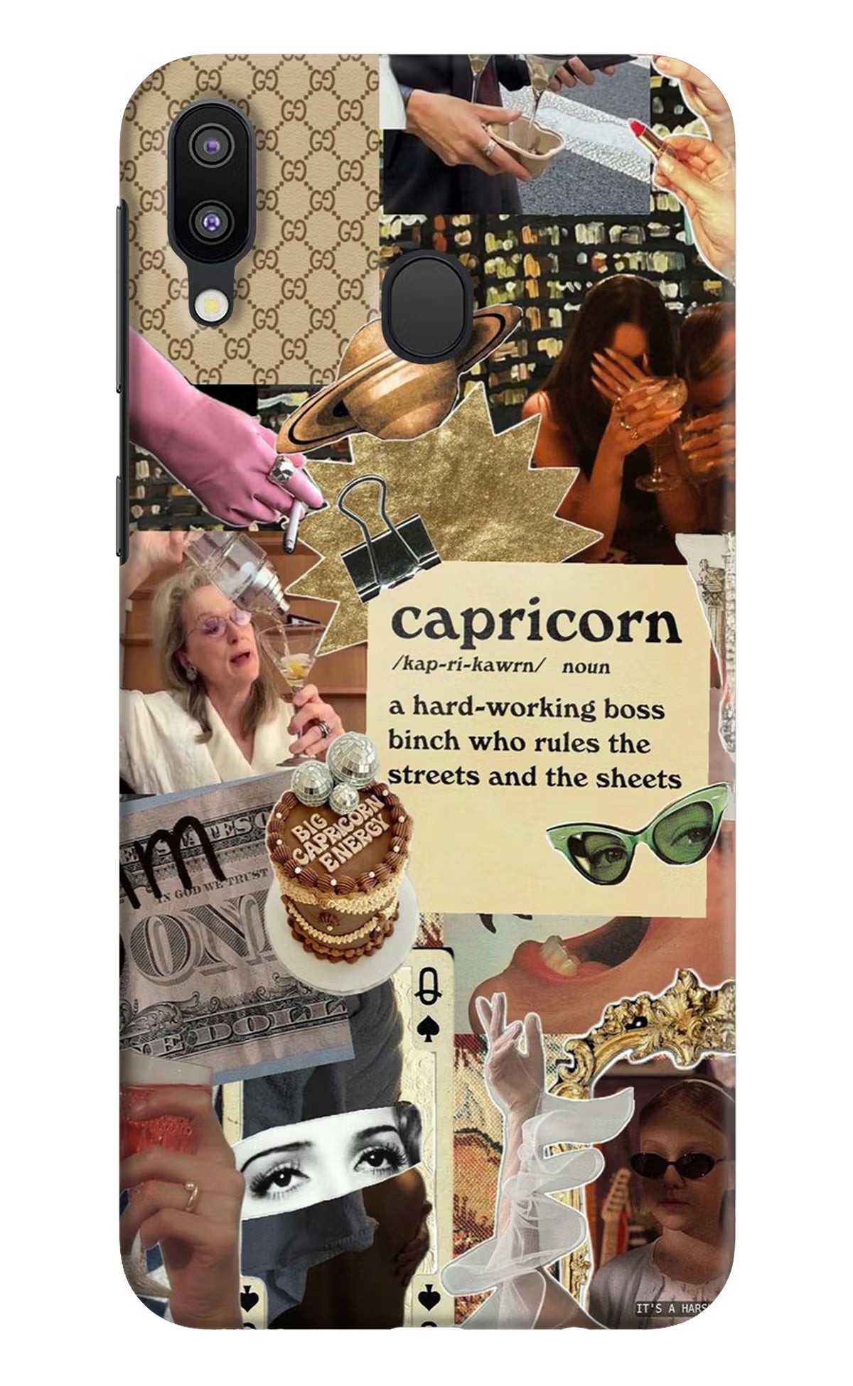 Capricorn Zodiac Samsung M20 Back Cover - Capricorn Zodiac Samsung M20 Hard Case Back Cover by Casekaro Capricorn Zodiac Samsung M20 Hard Case Back Cover by Casekaro
