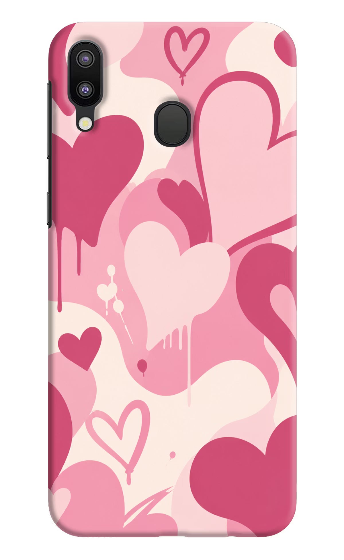 Hearty case Samsung M20 Back Cover - Hearty case Samsung M20 Hard Case Back Cover by Casekaro Hearty case Samsung M20 Hard Case Back Cover by Casekaro