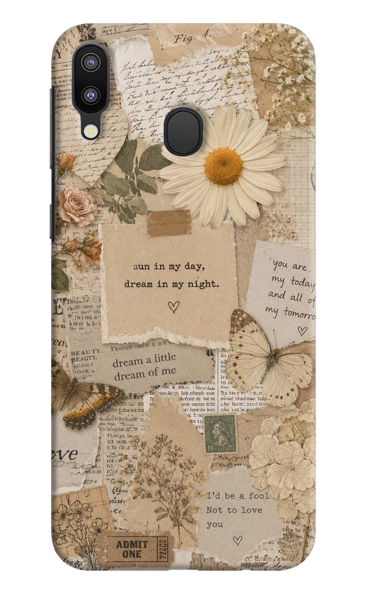 Vintage case Samsung M20 Back Cover - Vintage case Samsung M20 Back Cover Vintage case Samsung M20 Back Cover