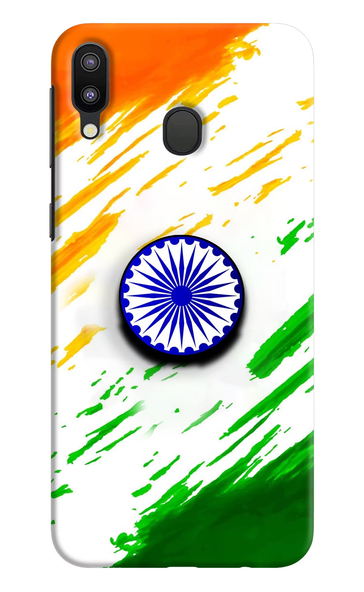 Indian Flag Ashoka Chakra Samsung M20 Pop Case - Indian Flag Ashoka Chakra Samsung M20 Pop Case by Casekaro Indian Flag Ashoka Chakra Samsung M20 Pop Case by Casekaro