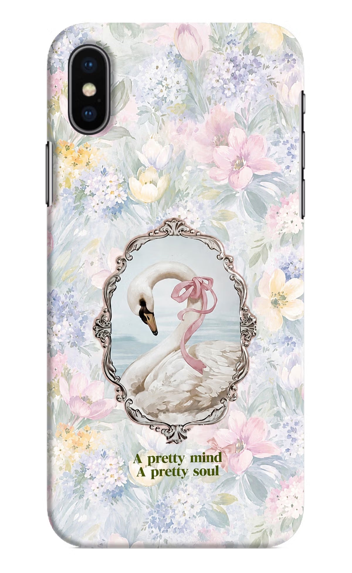 Pretty Mind Pretty Soul iPhone XS Back Cover - Pretty Mind Pretty Soul iPhone XS Back Cover Pretty Mind Pretty Soul iPhone XS Back Cover