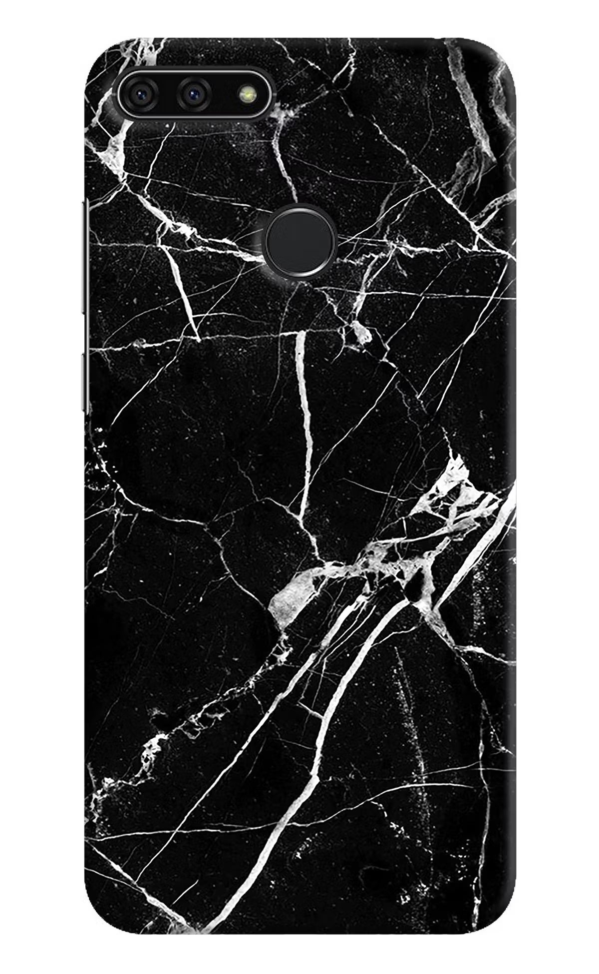 Black Marble Pattern Honor 7A Back Cover - Black Marble Pattern Honor 7A Hard Case Back Cover by Casekaro Black Marble Pattern Honor 7A Hard Case Back Cover by Casekaro