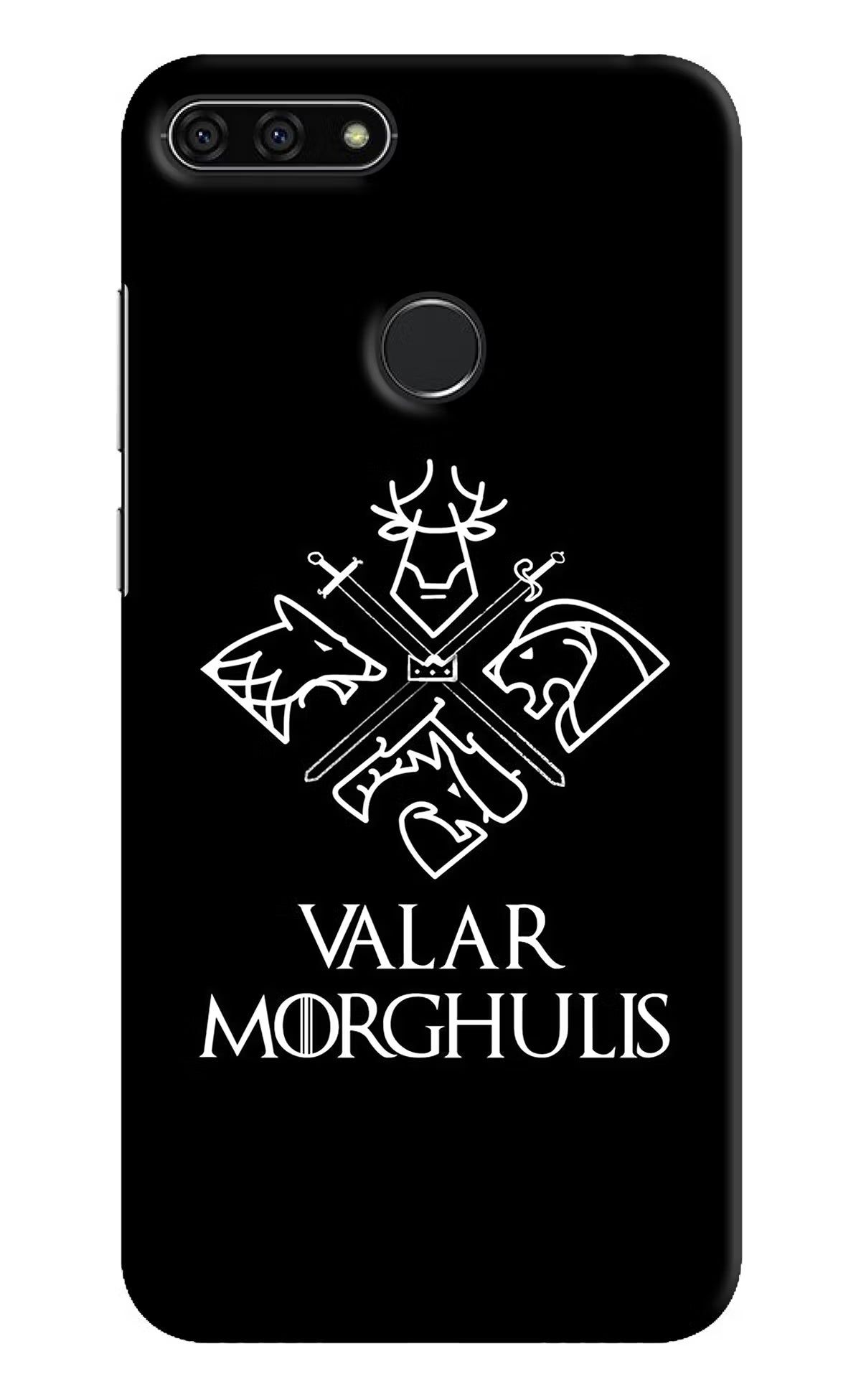 Valar Morghulis | Game Of Thrones Honor 7A Back Cover - Valar Morghulis | Game Of Thrones Honor 7A Hard Case Back Cover by Casekaro Valar Morghulis | Game Of Thrones Honor 7A Hard Case Back Cover by Casekaro
