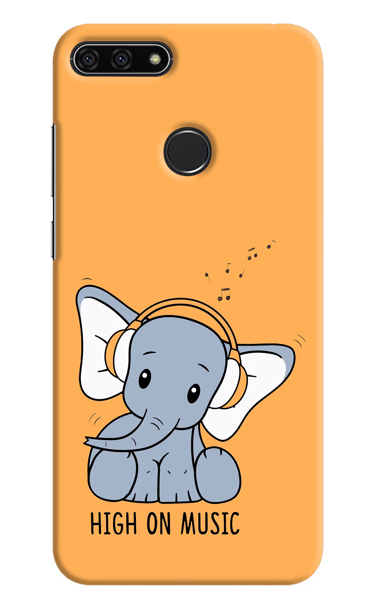 High On Music Honor 7A Back Cover - High On Music Honor 7A Hard Case Back Cover by Casekaro High On Music Honor 7A Hard Case Back Cover by Casekaro
