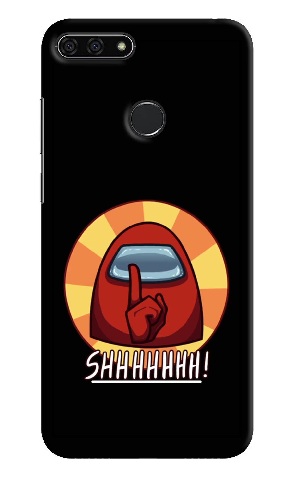 Among Us Shhh! Honor 7A Back Cover - Among Us Shhh! Honor 7A Hard Case Back Cover by Casekaro Among Us Shhh! Honor 7A Hard Case Back Cover by Casekaro