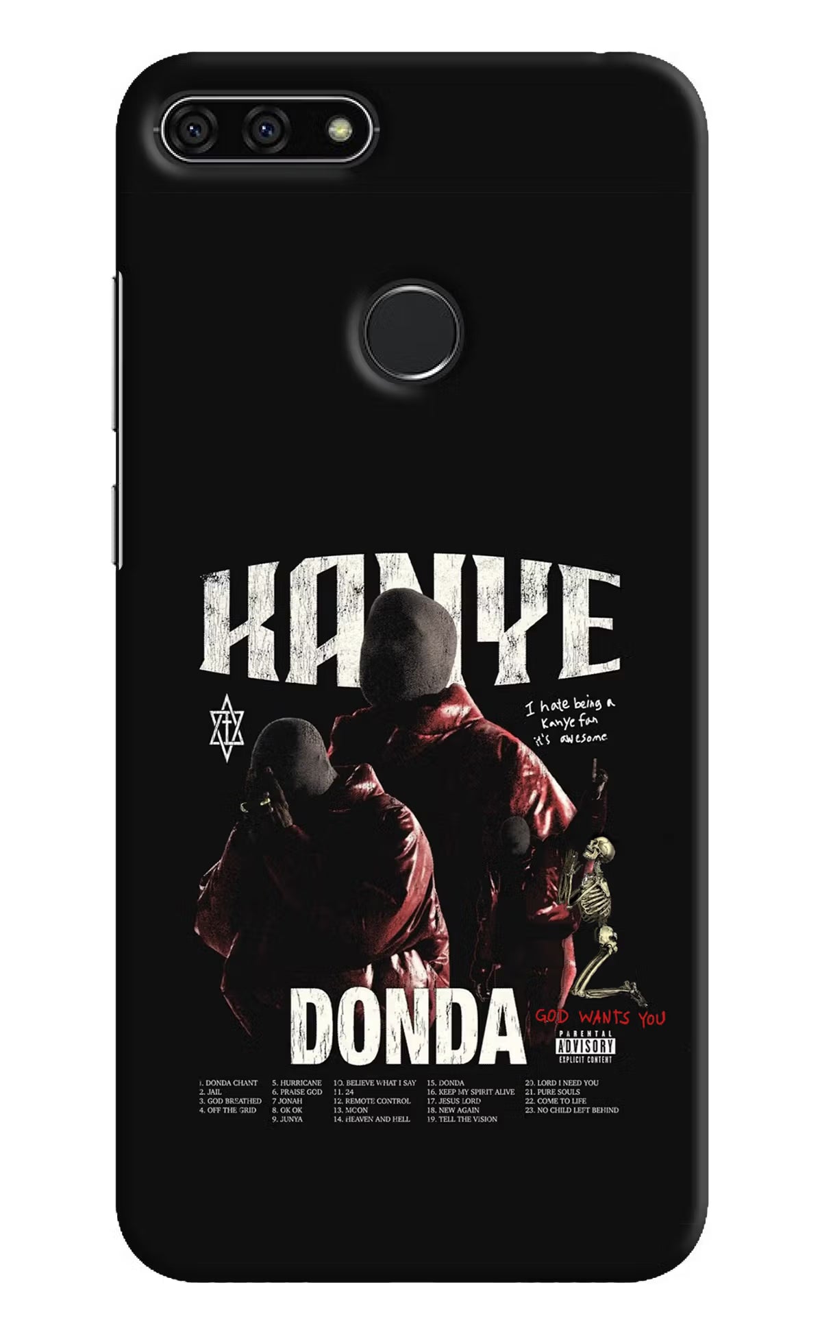 Donda Kanye West Honor 7A Back Cover - Donda Kanye West Honor 7A Hard Case Back Cover by Casekaro Donda Kanye West Honor 7A Hard Case Back Cover by Casekaro