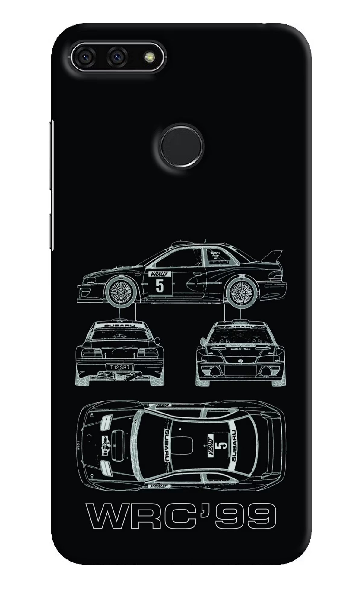 WRC'99 Honor 7A Back Cover - WRC'99 Honor 7A Hard Case Back Cover by Casekaro WRC'99 Honor 7A Hard Case Back Cover by Casekaro