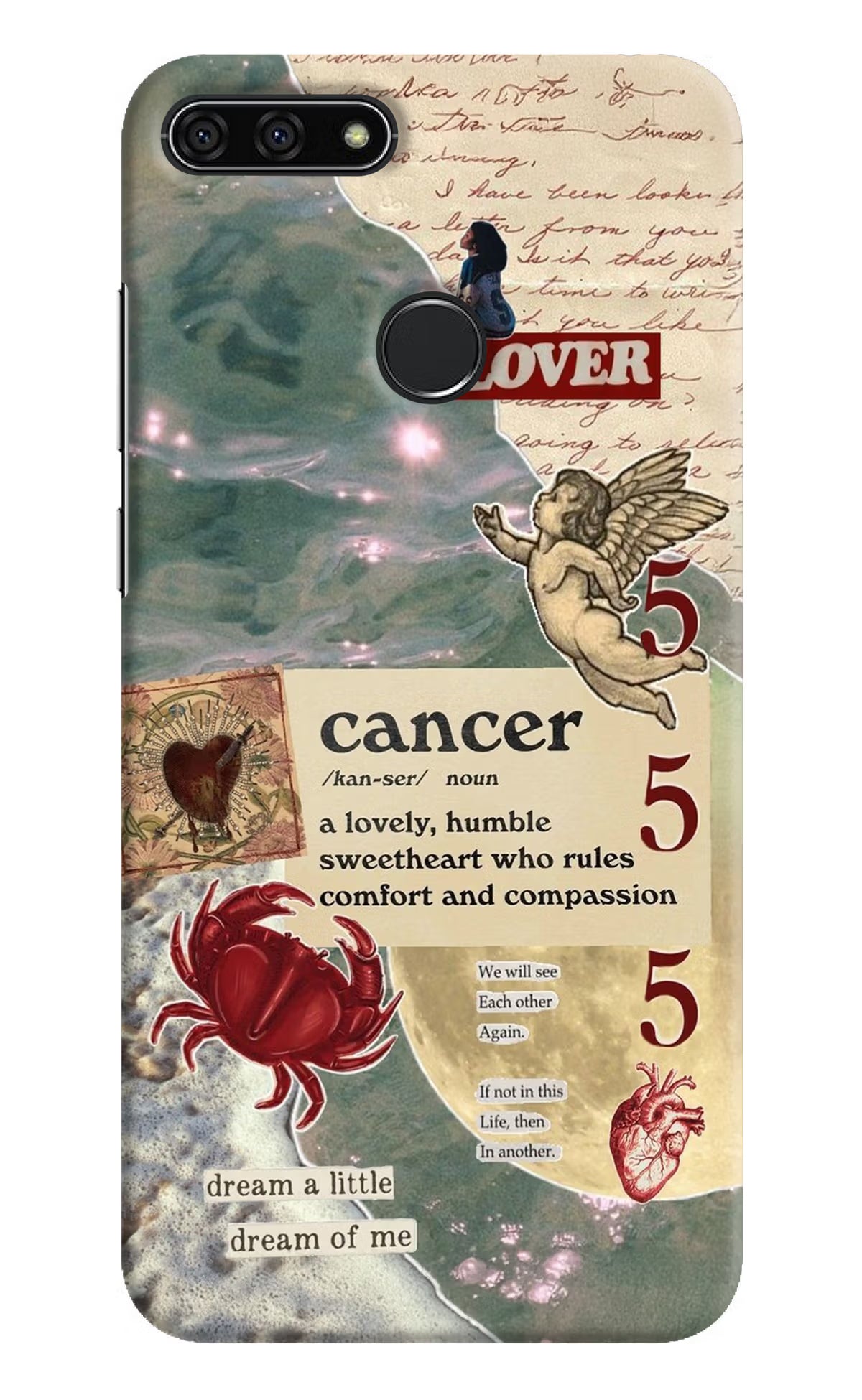 Cancer Zodiac Honor 7A Back Cover - Cancer Zodiac Honor 7A Hard Case Back Cover by Casekaro Cancer Zodiac Honor 7A Hard Case Back Cover by Casekaro