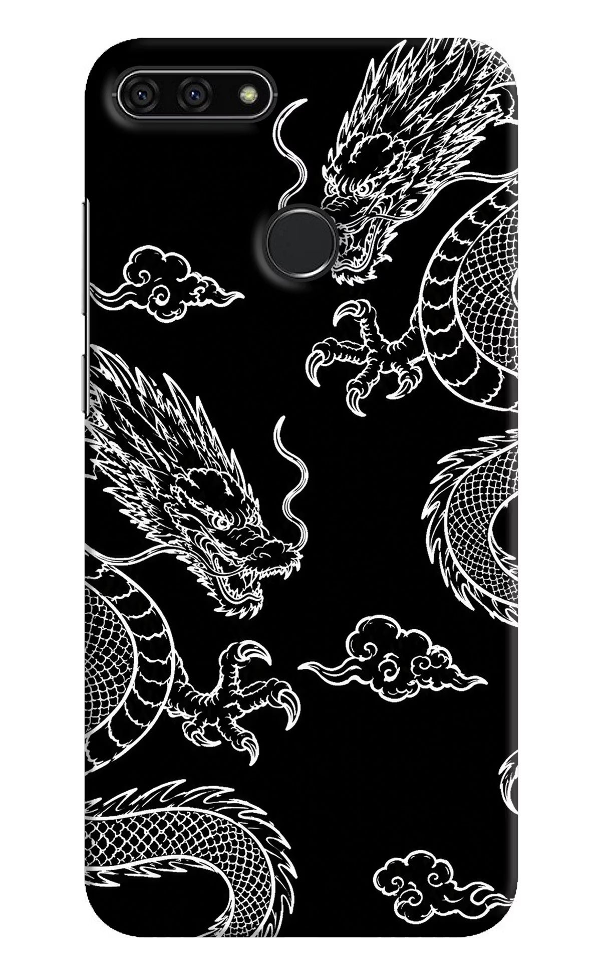 Twin Dragons Honor 7A Back Cover - Twin Dragons Honor 7A Hard Case Back Cover by Casekaro Twin Dragons Honor 7A Hard Case Back Cover by Casekaro