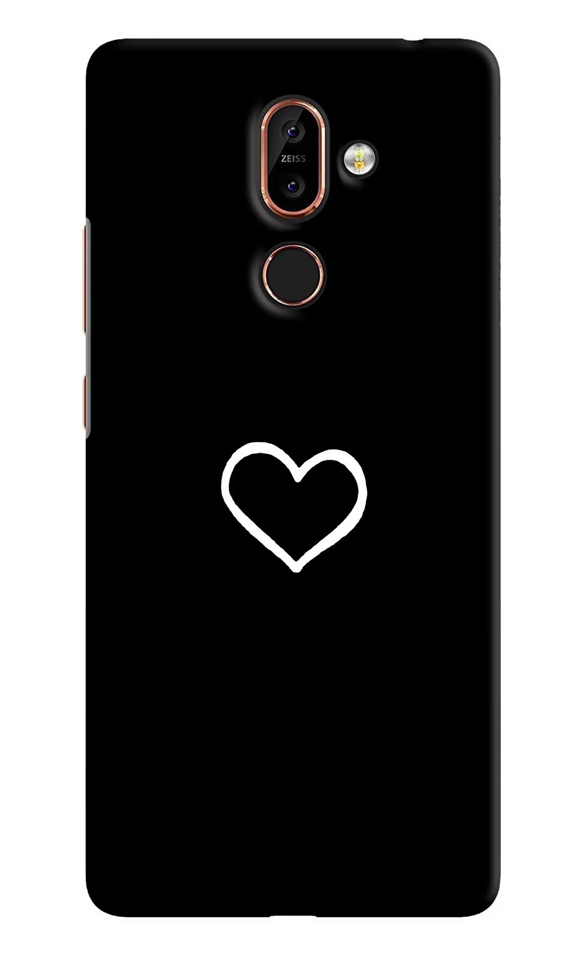 Heart Nokia 7 Plus Back Cover - Heart Nokia 7 Plus Hard Case Back Cover by Casekaro Heart Nokia 7 Plus Hard Case Back Cover by Casekaro