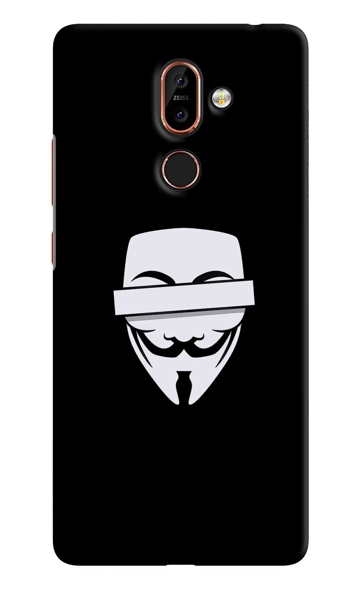 Anonymous Face Nokia 7 Plus Back Cover - Anonymous Face Nokia 7 Plus Hard Case Back Cover by Casekaro Anonymous Face Nokia 7 Plus Hard Case Back Cover by Casekaro
