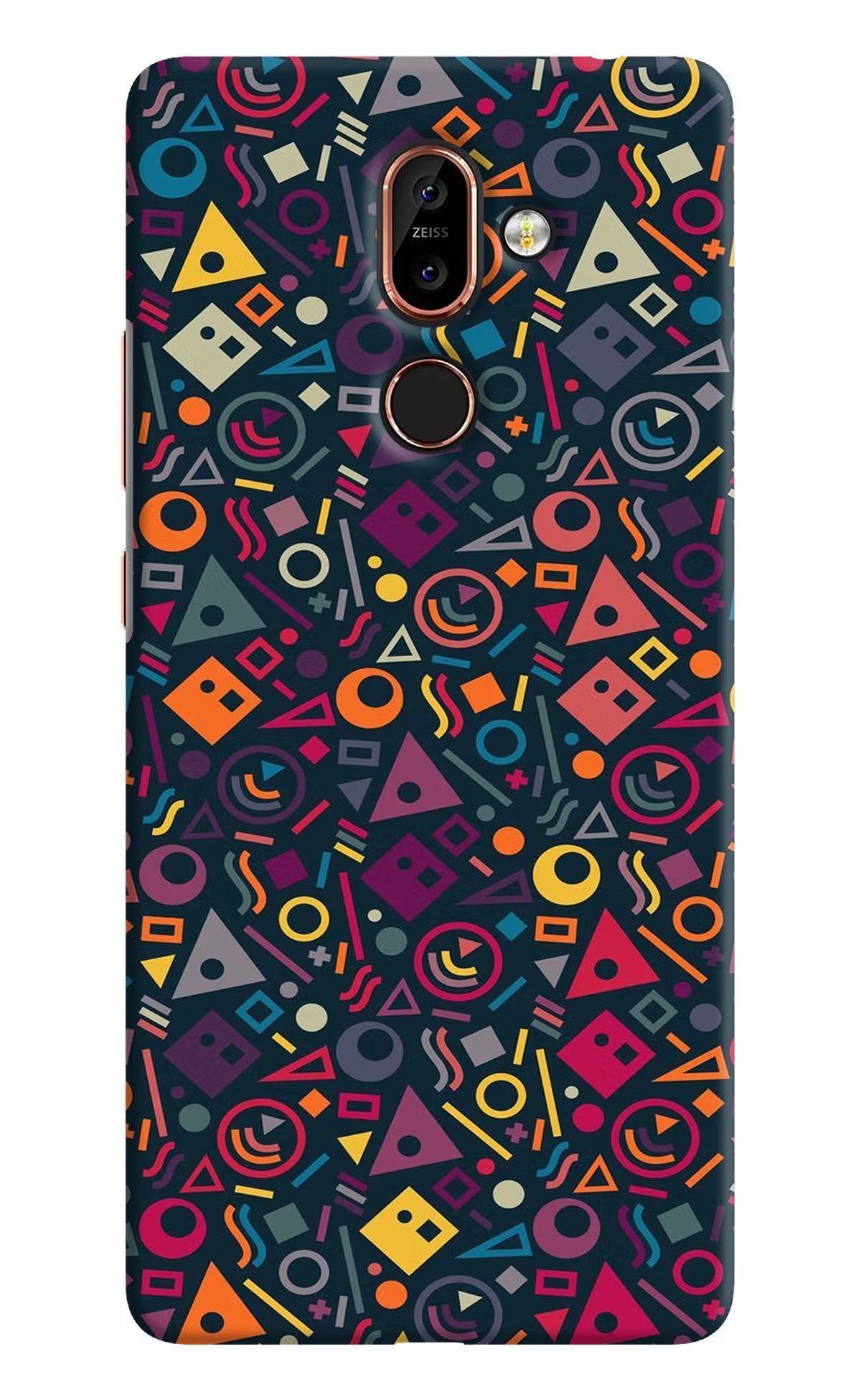 Geometric Abstract Nokia 7 Plus Back Cover - Geometric Abstract Nokia 7 Plus Hard Case Back Cover by Casekaro Geometric Abstract Nokia 7 Plus Hard Case Back Cover by Casekaro