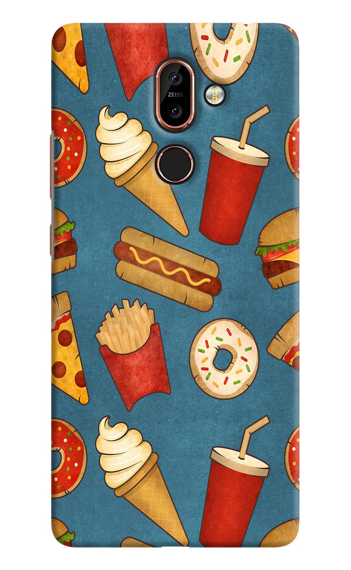 Foodie Nokia 7 Plus Back Cover - Foodie Nokia 7 Plus Hard Case Back Cover by Casekaro Foodie Nokia 7 Plus Hard Case Back Cover by Casekaro