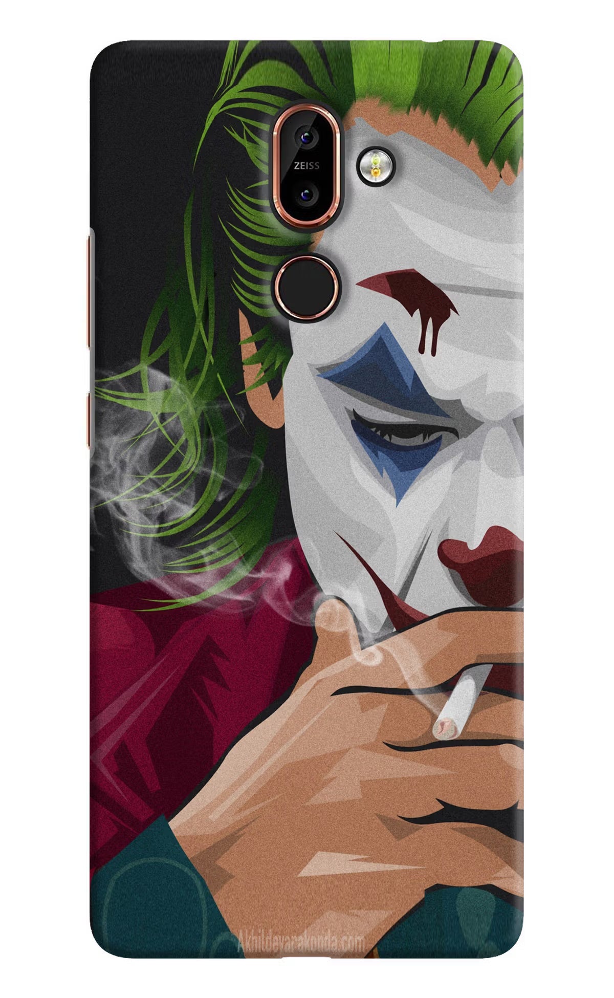 Joker Smoking Nokia 7 Plus Back Cover - Joker Smoking Nokia 7 Plus Hard Case Back Cover by Casekaro Joker Smoking Nokia 7 Plus Hard Case Back Cover by Casekaro