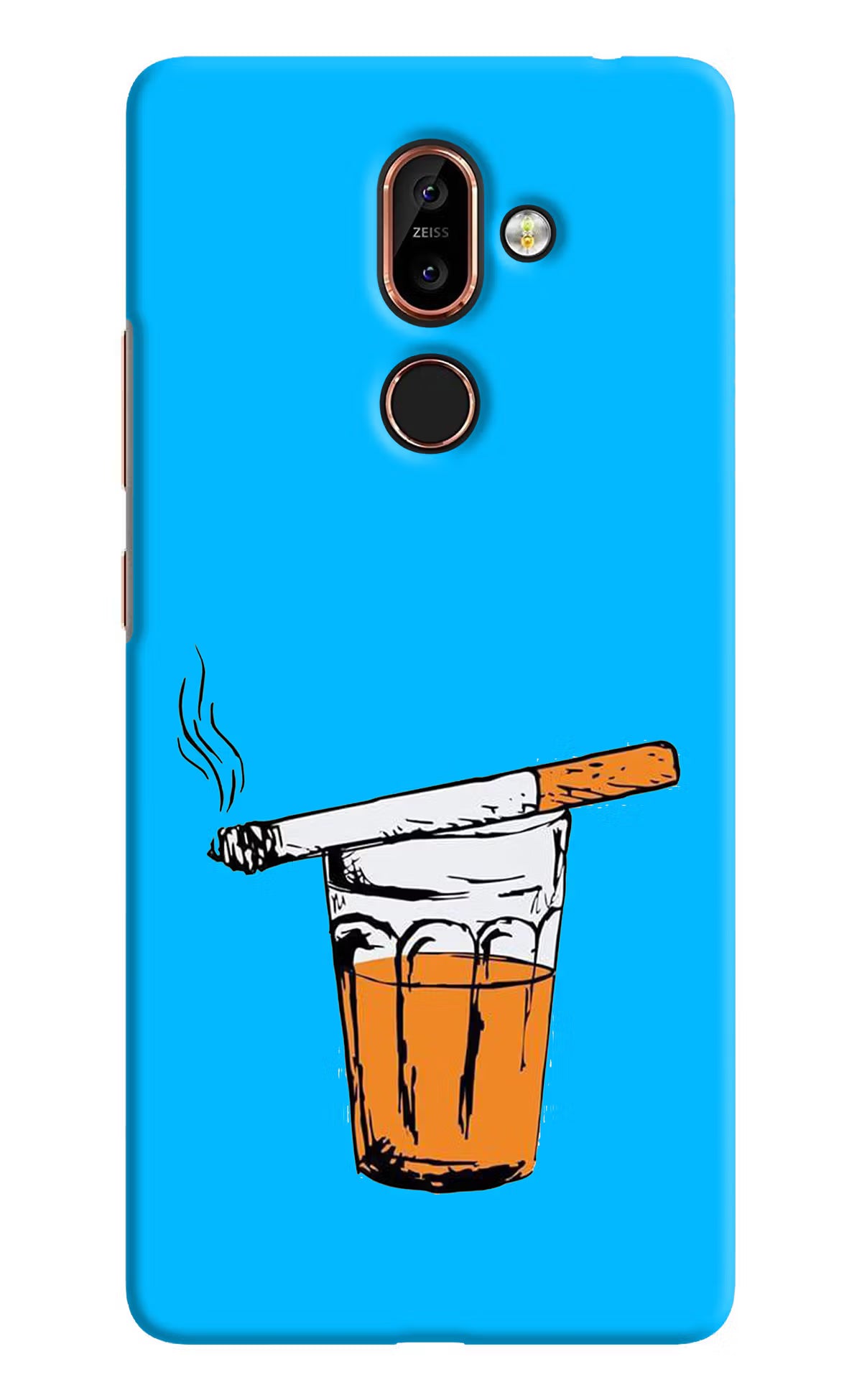 Chai Sutta Nokia 7 Plus Back Cover - Chai Sutta Nokia 7 Plus Hard Case Back Cover by Casekaro Chai Sutta Nokia 7 Plus Hard Case Back Cover by Casekaro