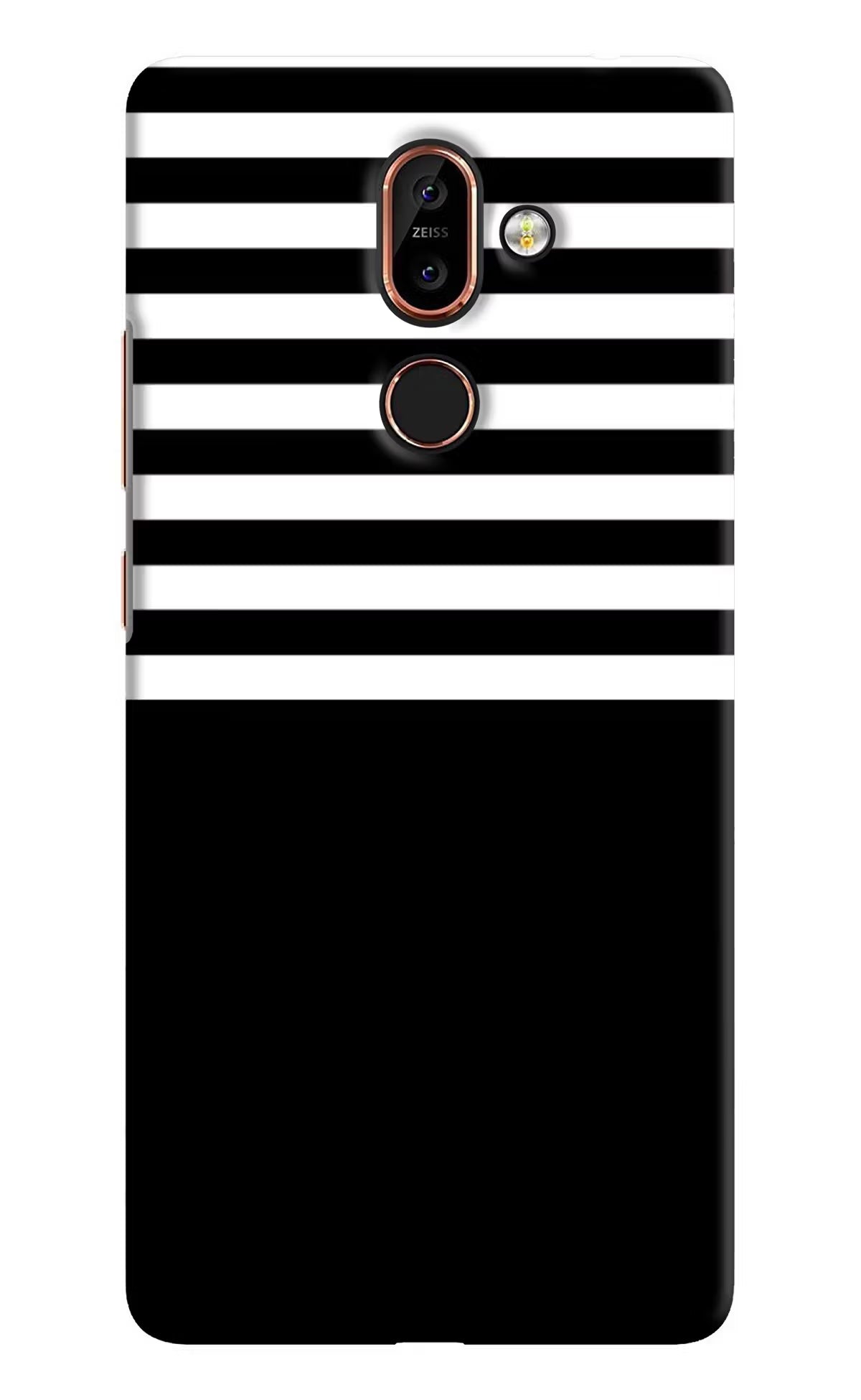 Black and White Print Nokia 7 Plus Back Cover - Black and White Print Nokia 7 Plus Hard Case Back Cover by Casekaro Black and White Print Nokia 7 Plus Hard Case Back Cover by Casekaro