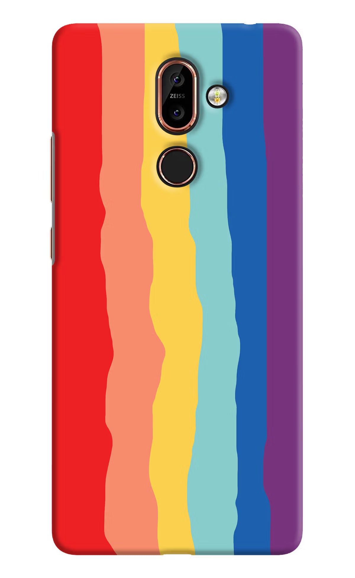 Rainbow Nokia 7 Plus Back Cover - Rainbow Nokia 7 Plus Hard Case Back Cover by Casekaro Rainbow Nokia 7 Plus Hard Case Back Cover by Casekaro